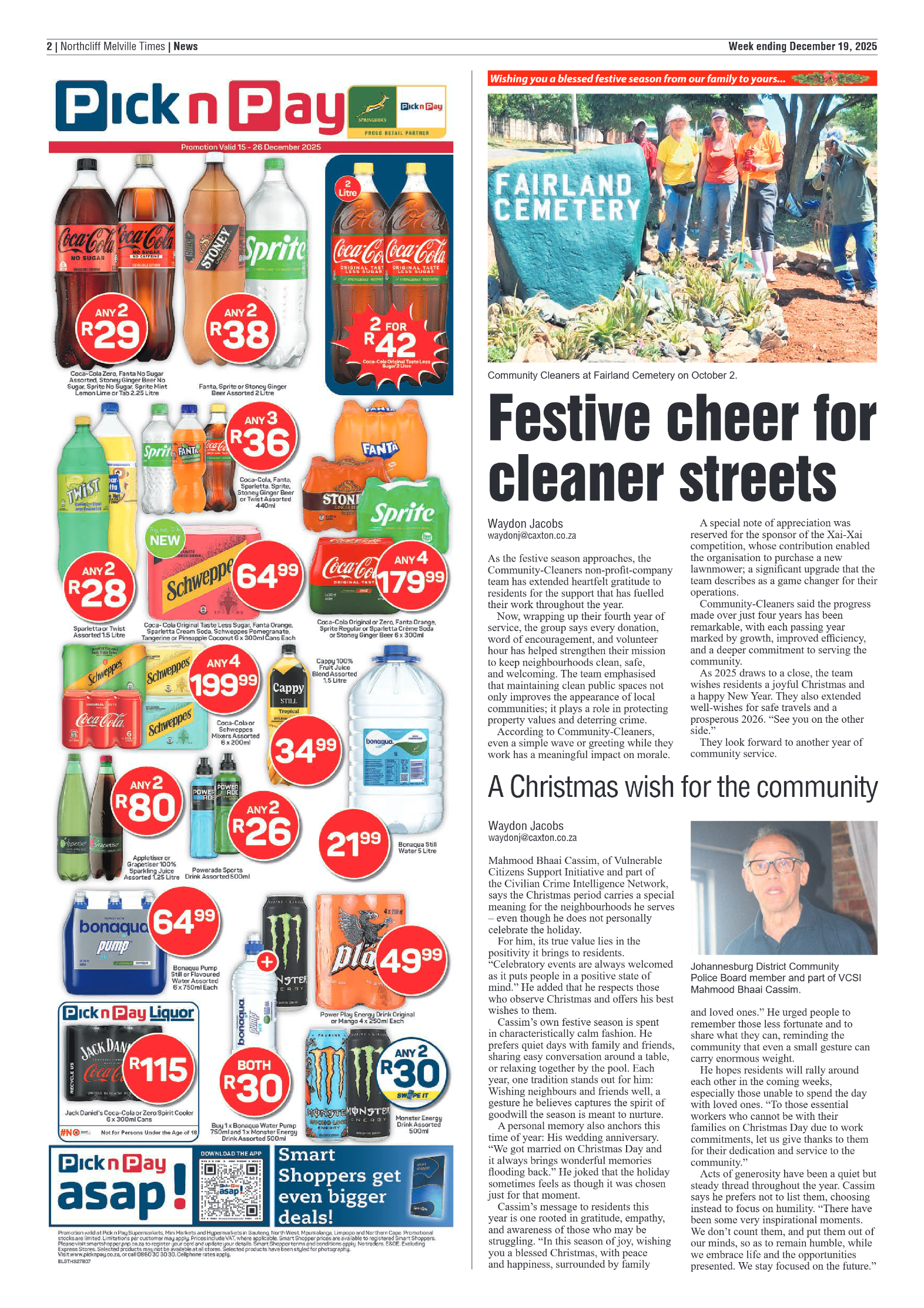 Northcliff Melville Times 19 December 2025 page 2