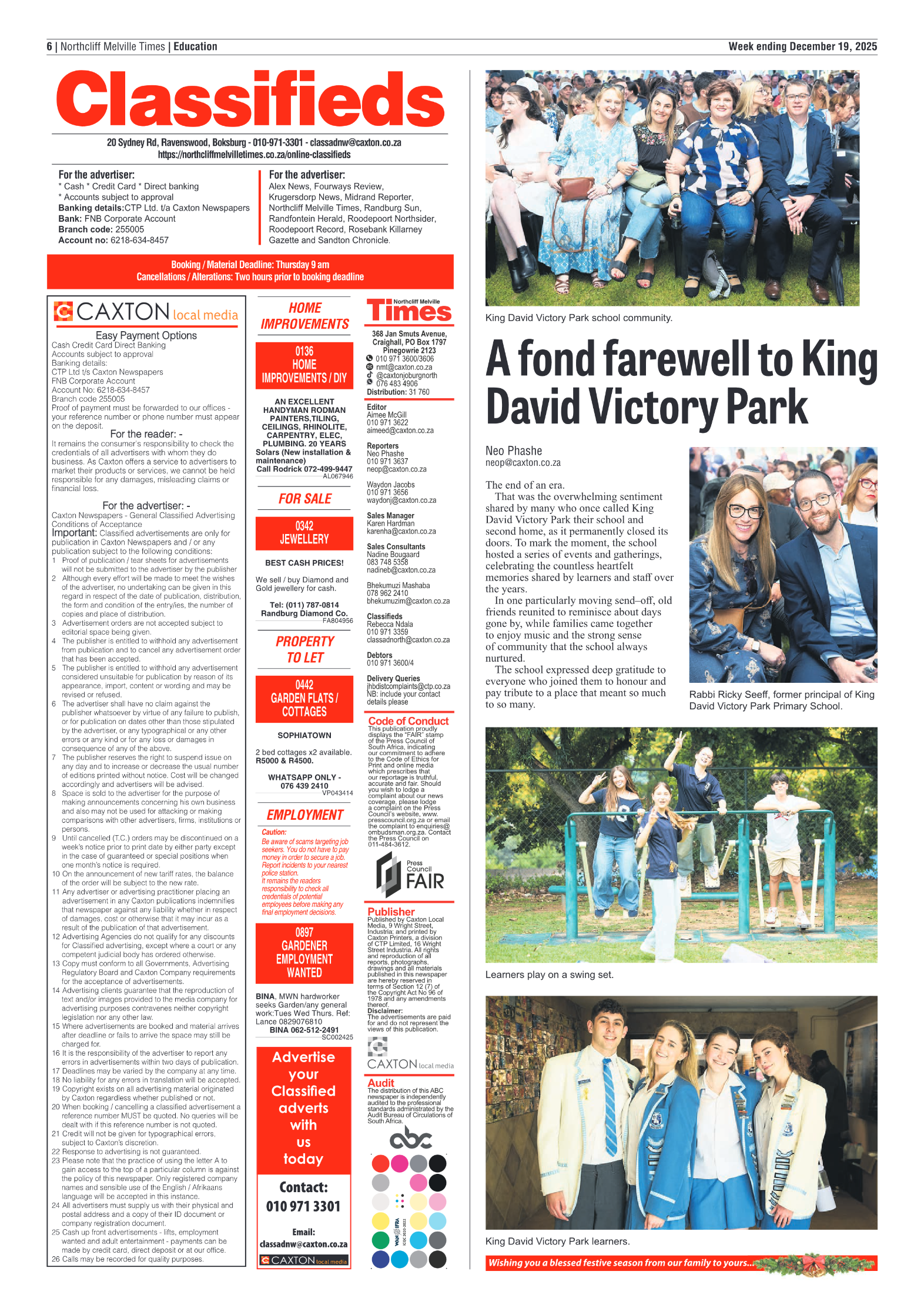 Northcliff Melville Times 19 December 2025 page 6