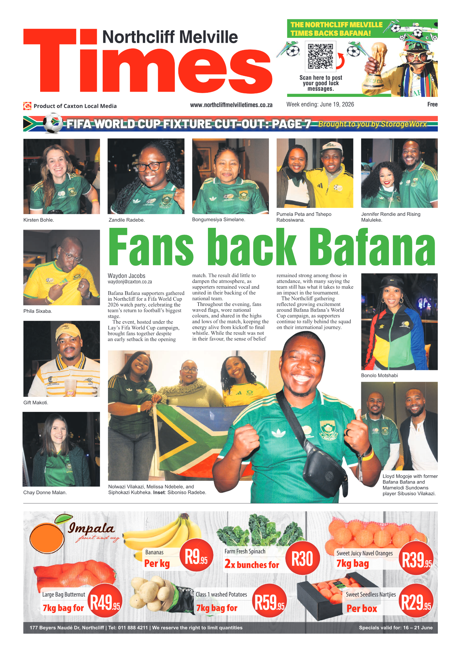 Northcliff Melville Times 19 June 2026 page 1