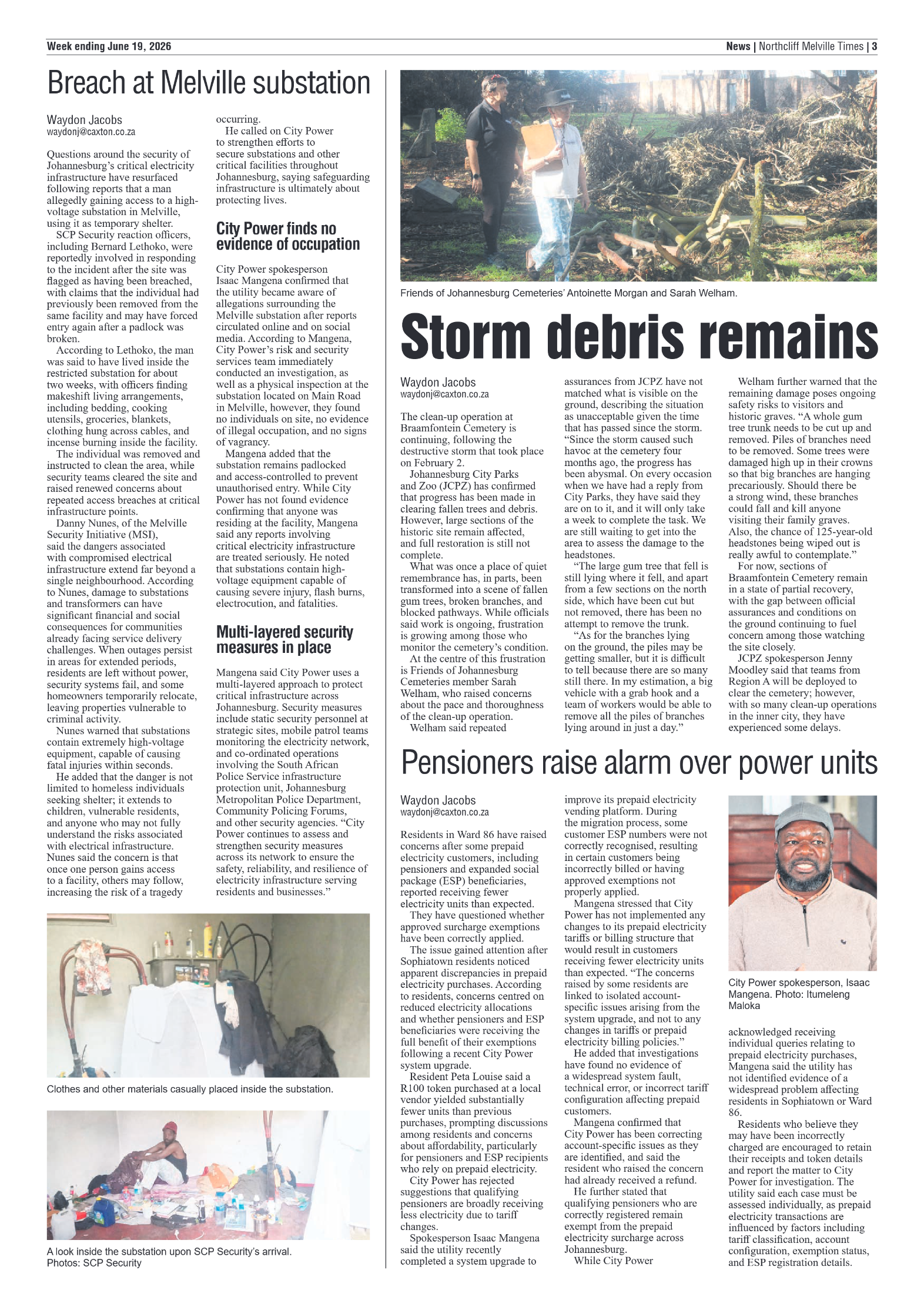 Northcliff Melville Times 19 June 2026 page 3