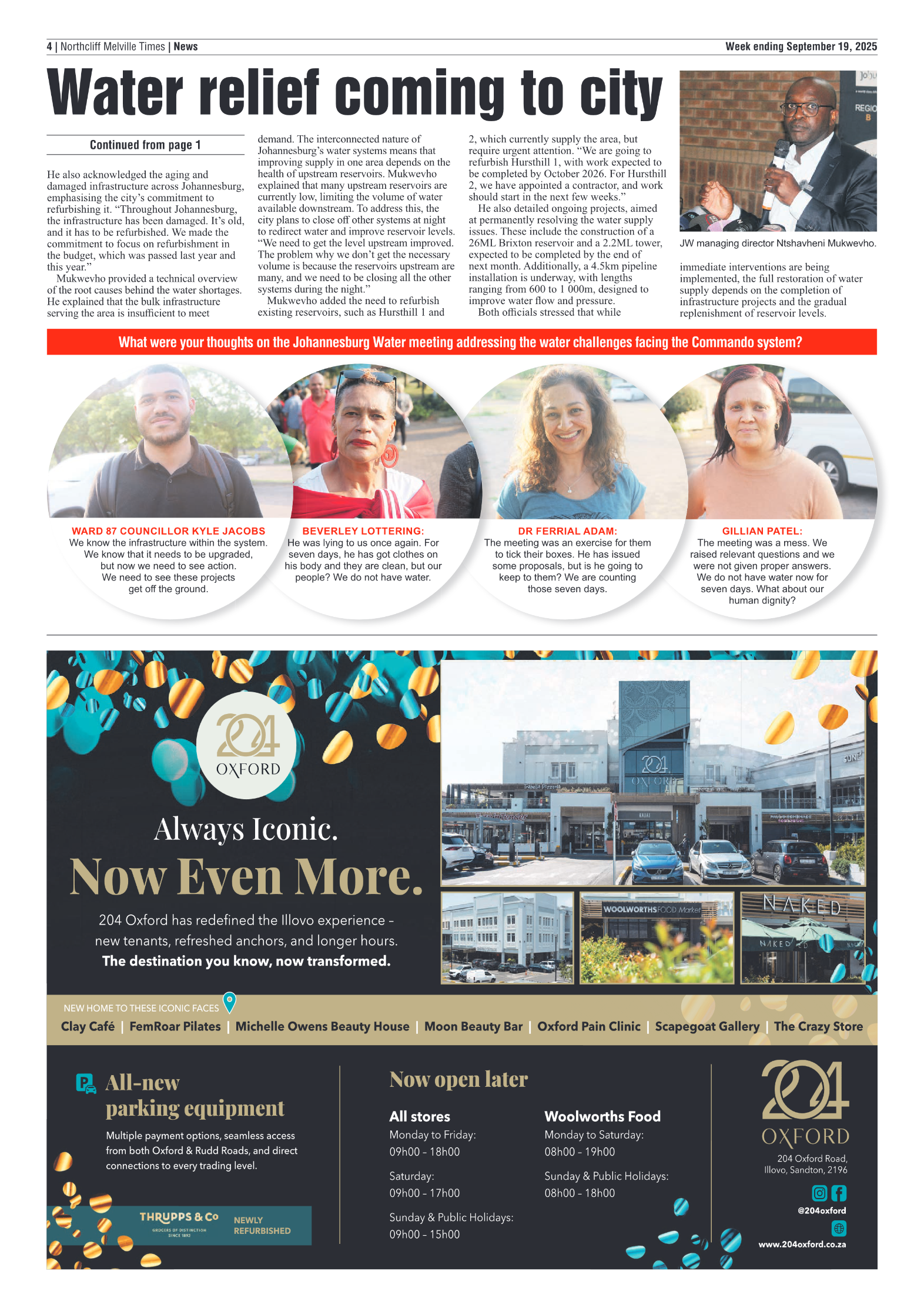 Northcliff Melville Times 19 September 2025 page 6