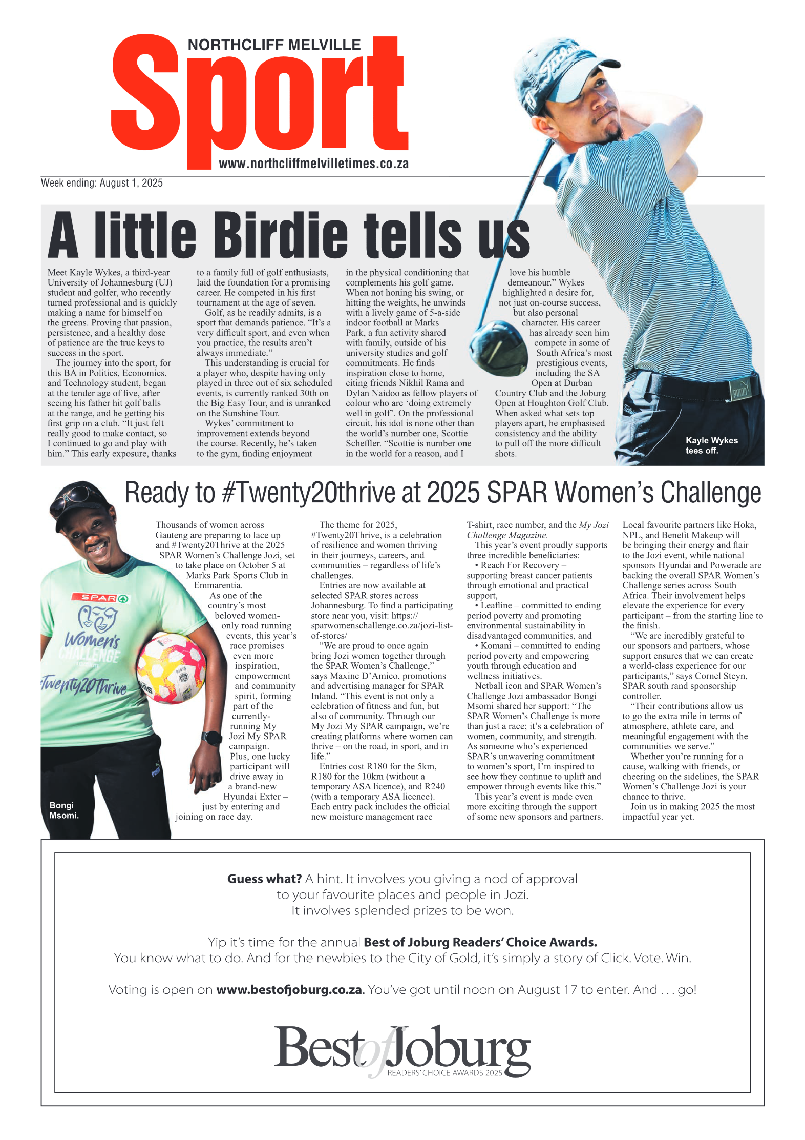 Northcliff Melville Times 1 August 2025 page 16