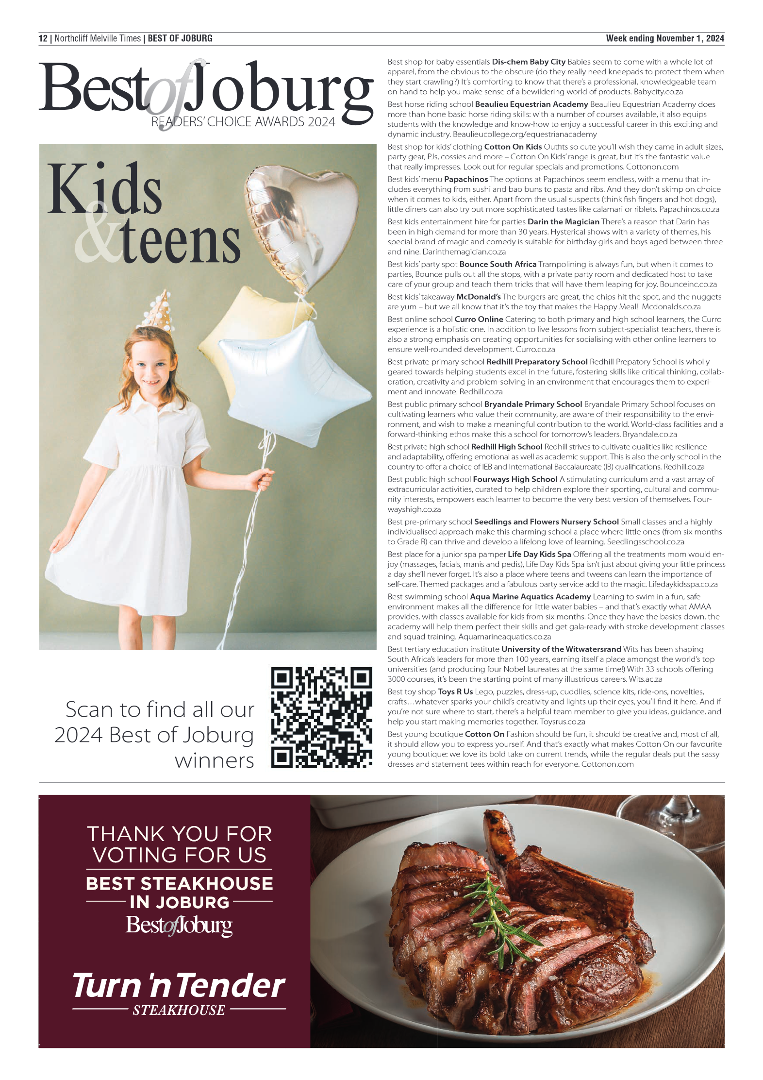 Northcliff Melville Times 1 November 2024 page 12