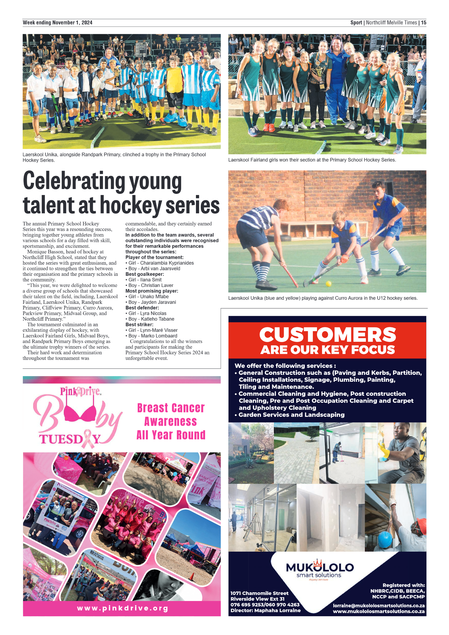 Northcliff Melville Times 1 November 2024 page 15