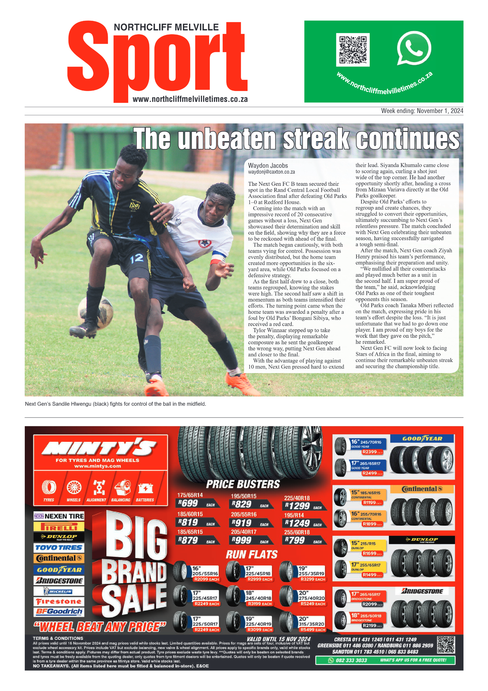 Northcliff Melville Times 1 November 2024 page 16