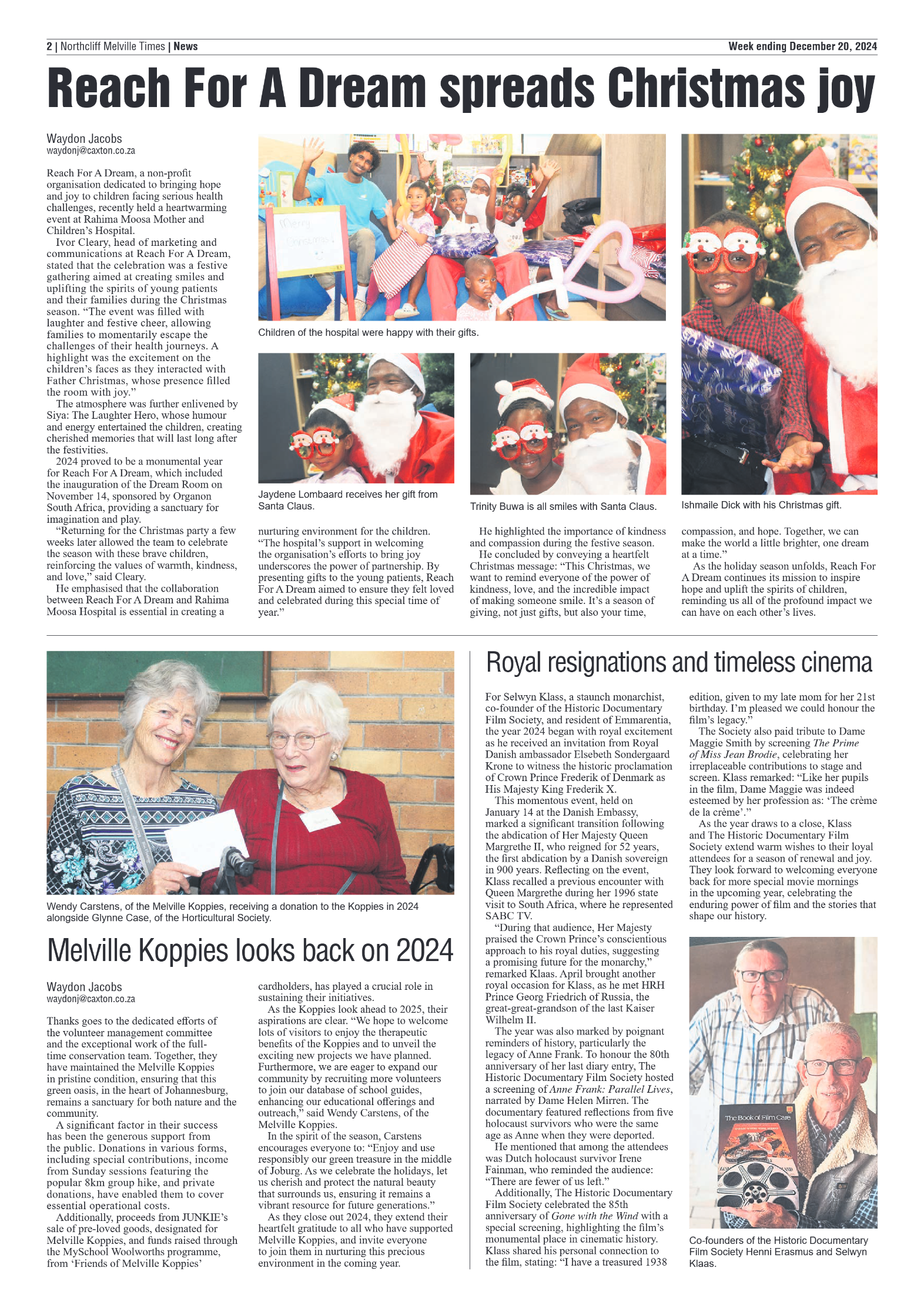 Northcliff Melville Times 20 December 2024 page 2