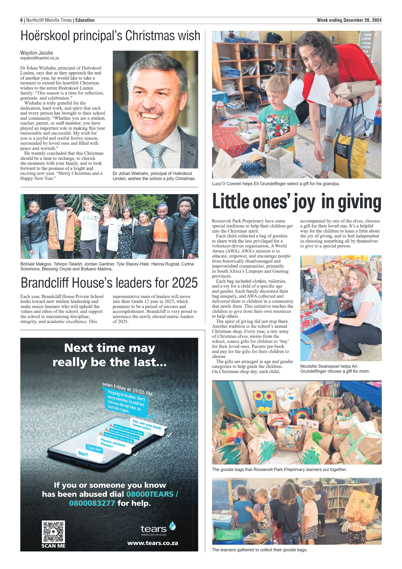 Northcliff Melville Times 20 December 2024 page 6