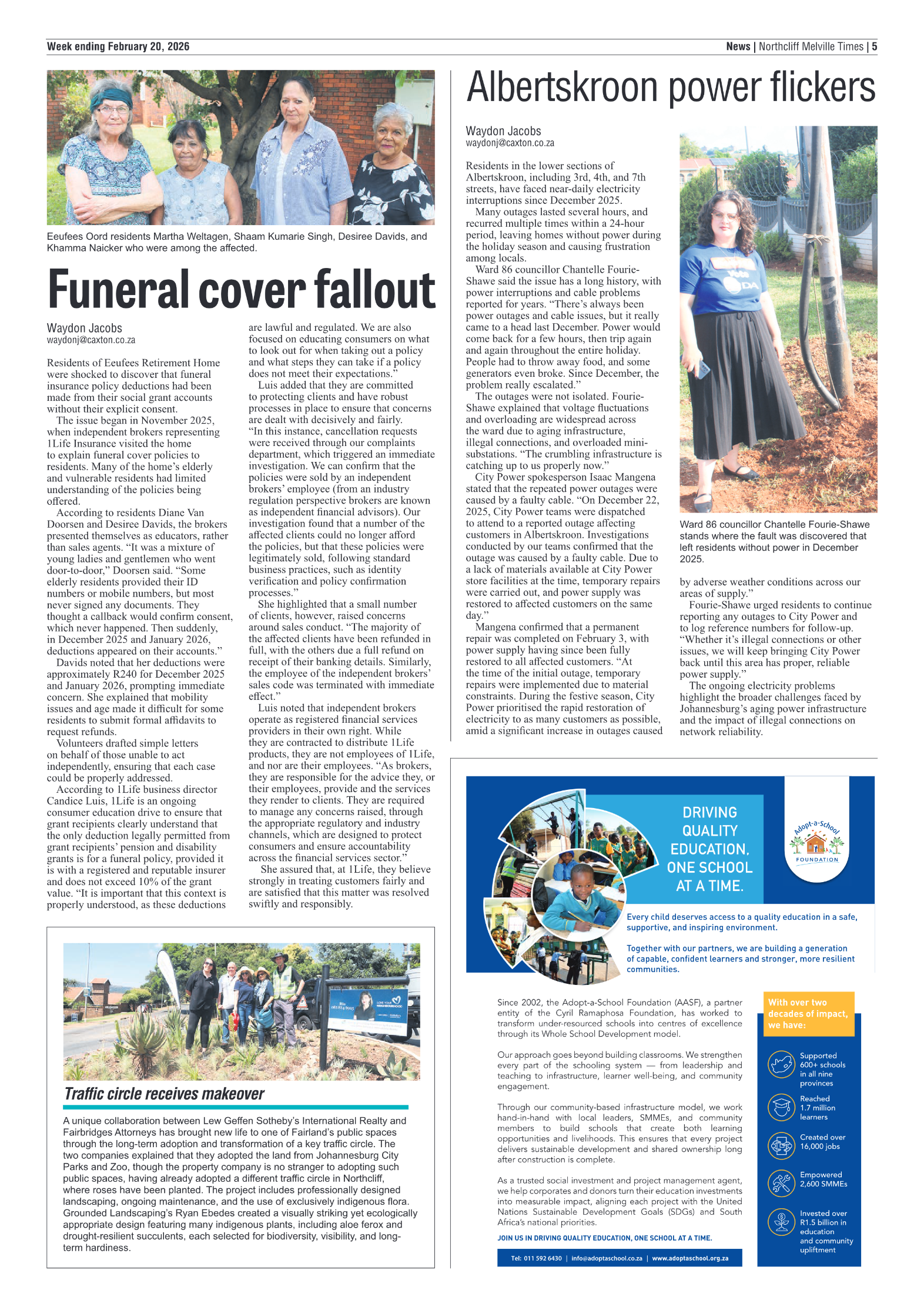 Northcliff Melville Times 20 February 2026 page 5