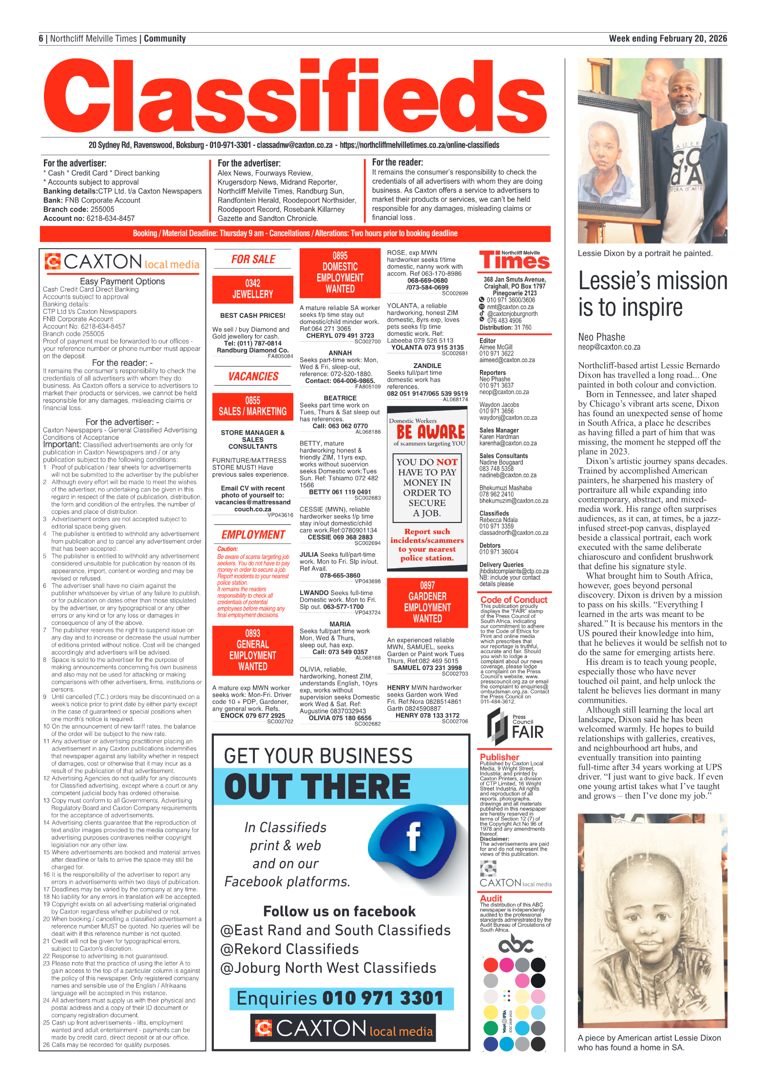 Northcliff Melville Times 20 February 2026 page 6