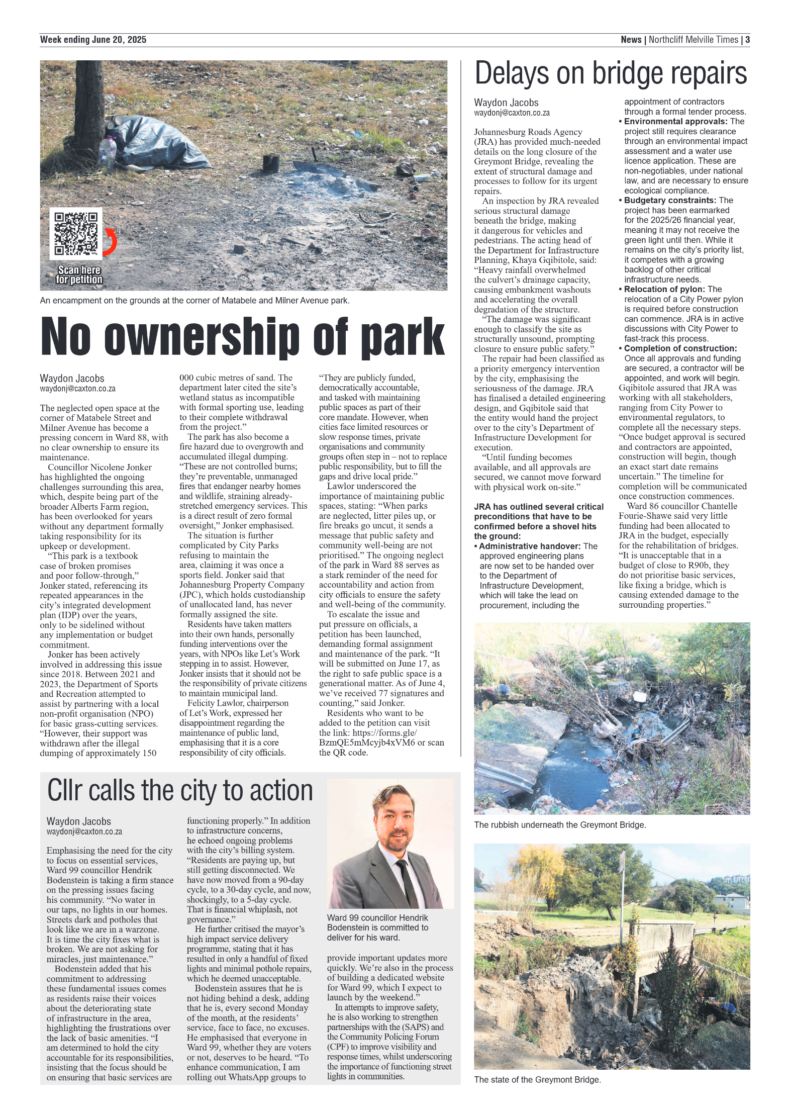 Northcliff Melville Times 20 June 2025 page 3