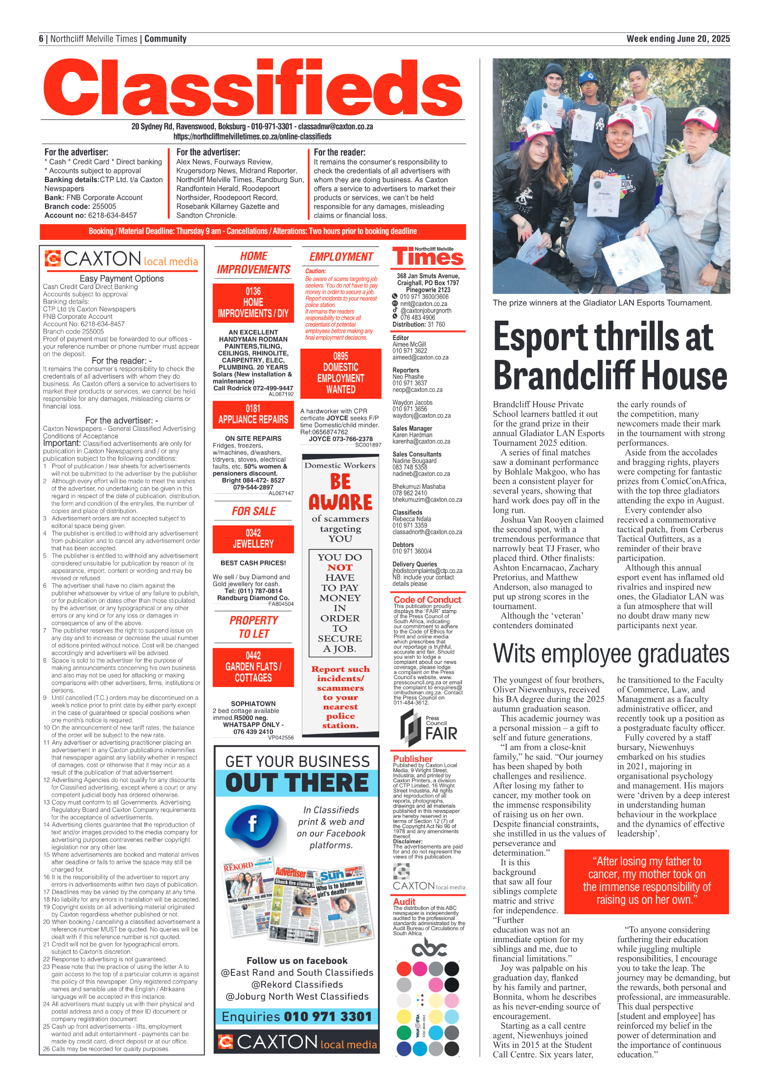Northcliff Melville Times 20 June 2025 page 6