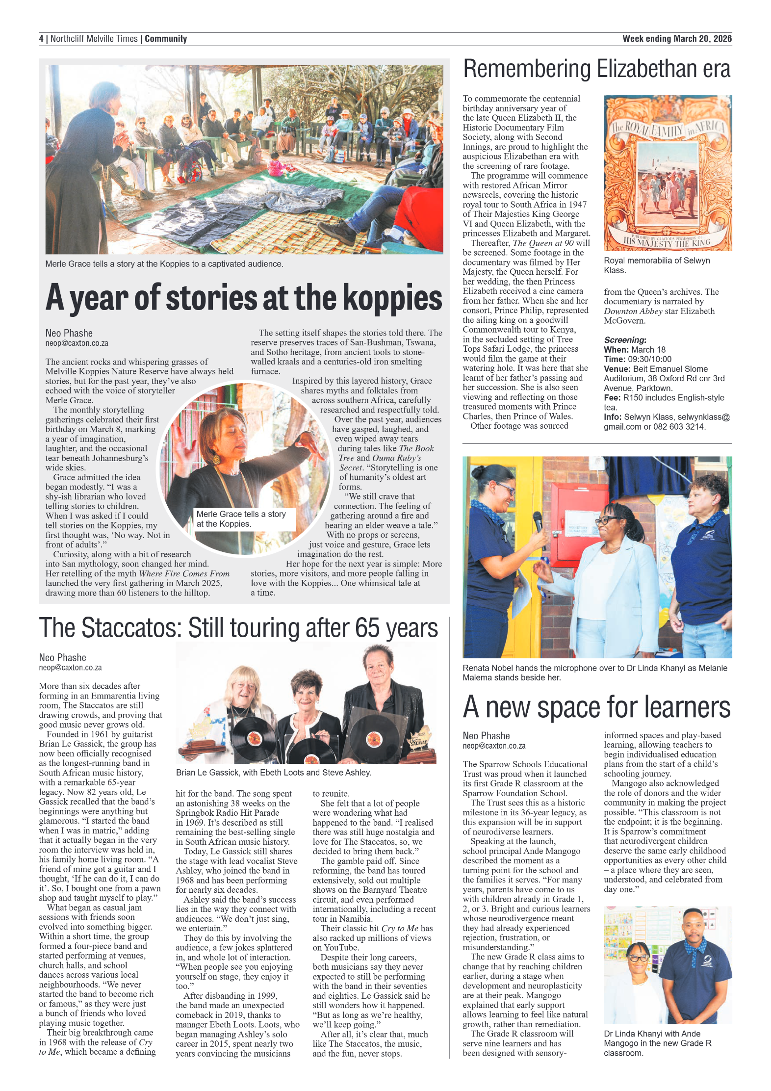 Northcliff Melville Times 20 March 2026 page 4