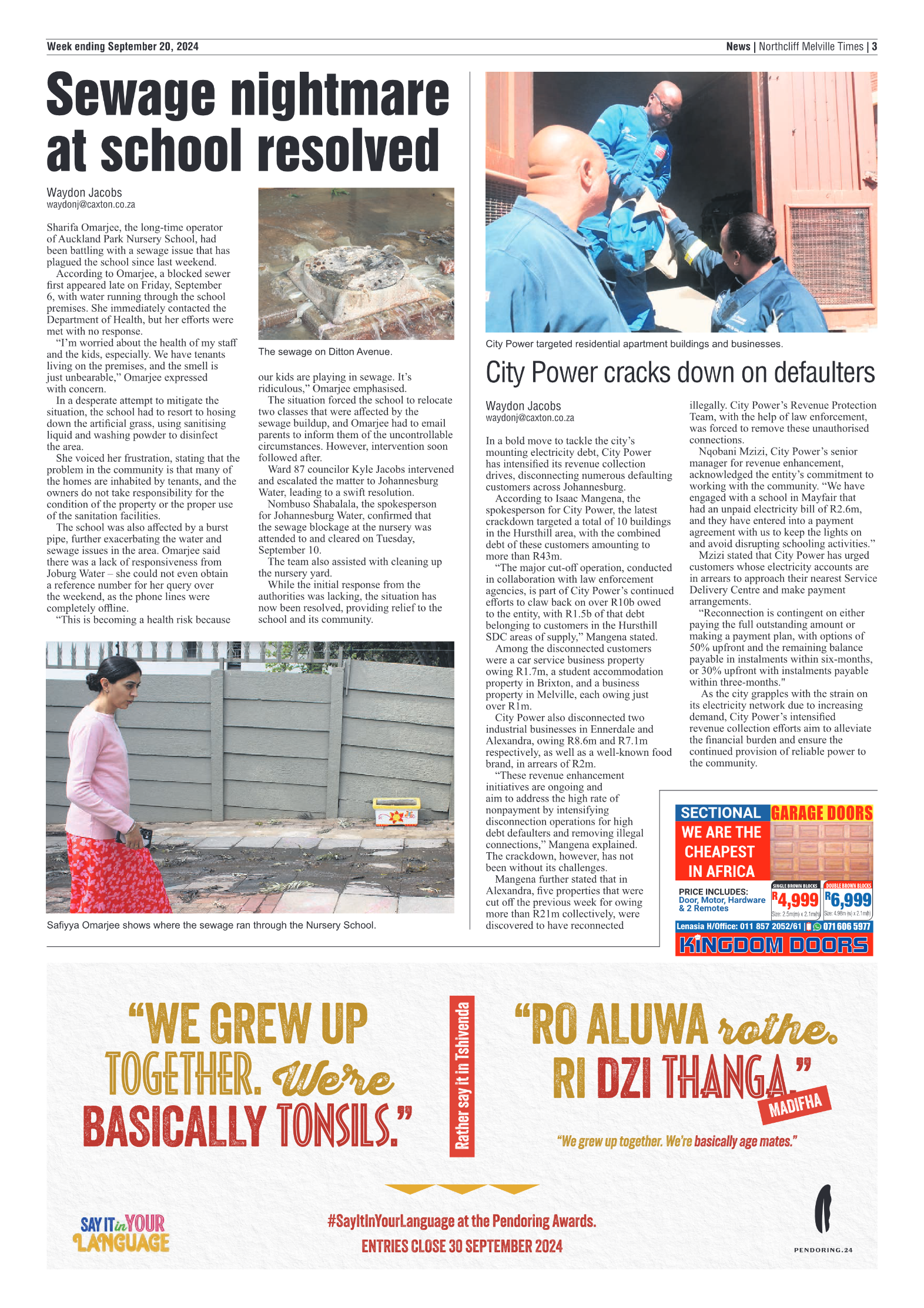Northcliff Melville Times 20 September 2024 page 3