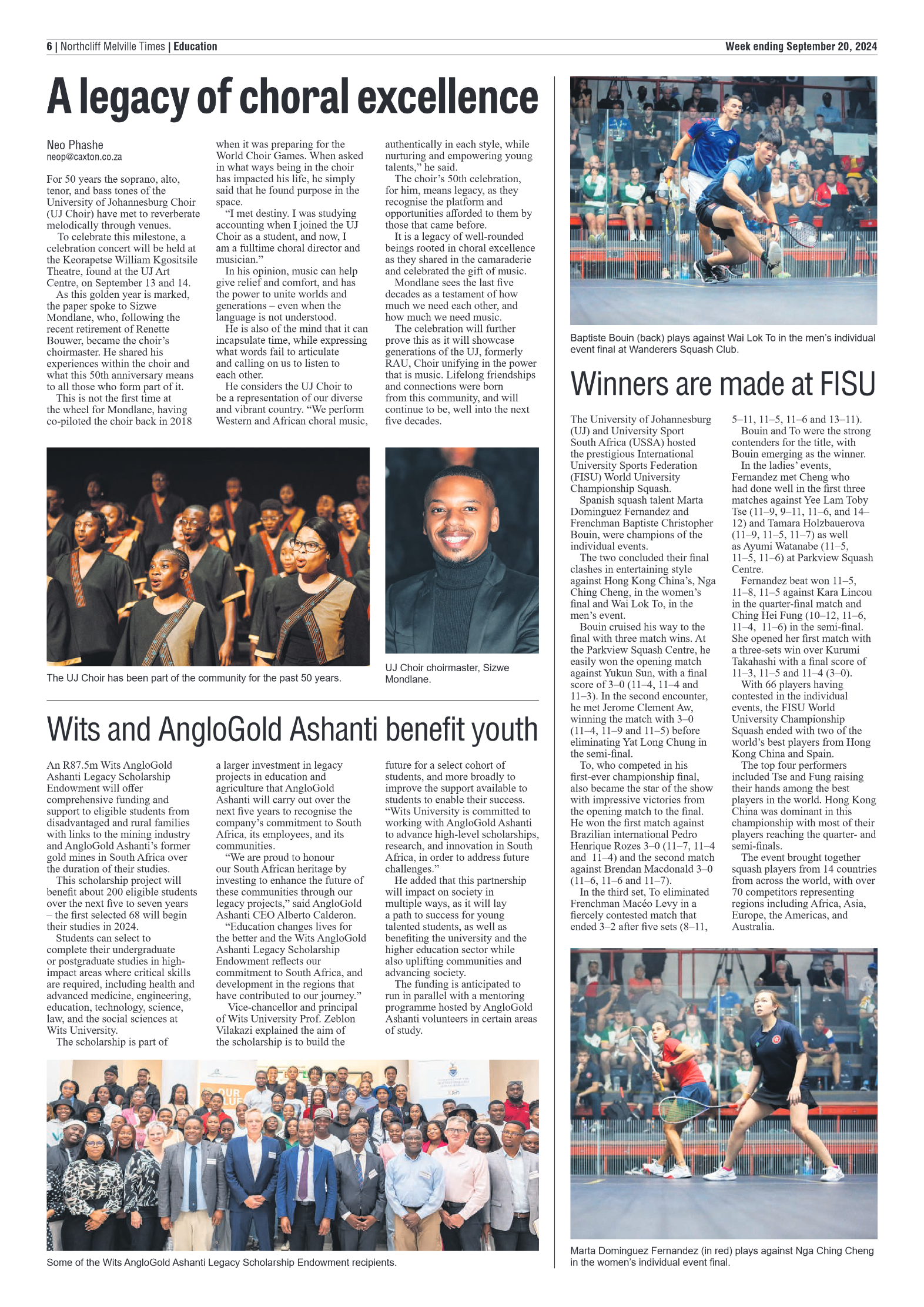 Northcliff Melville Times 20 September 2024 page 6