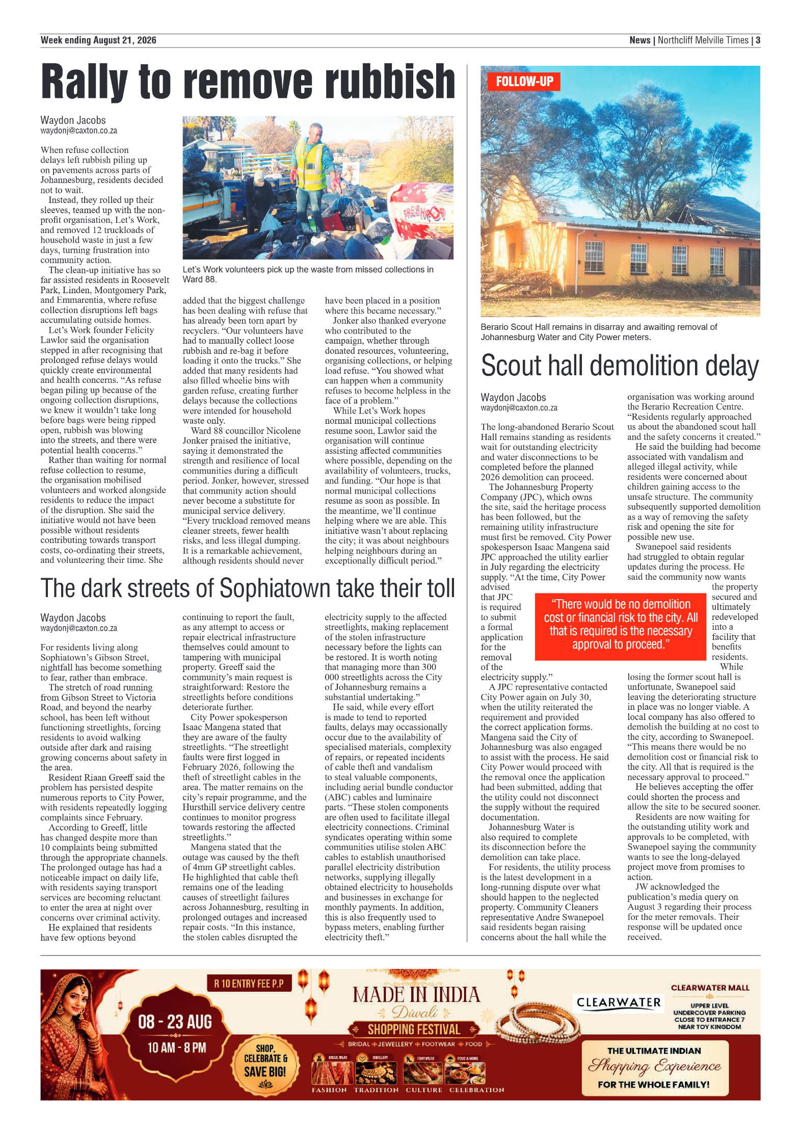 Northcliff Melville Times 21 August 2026 page 3