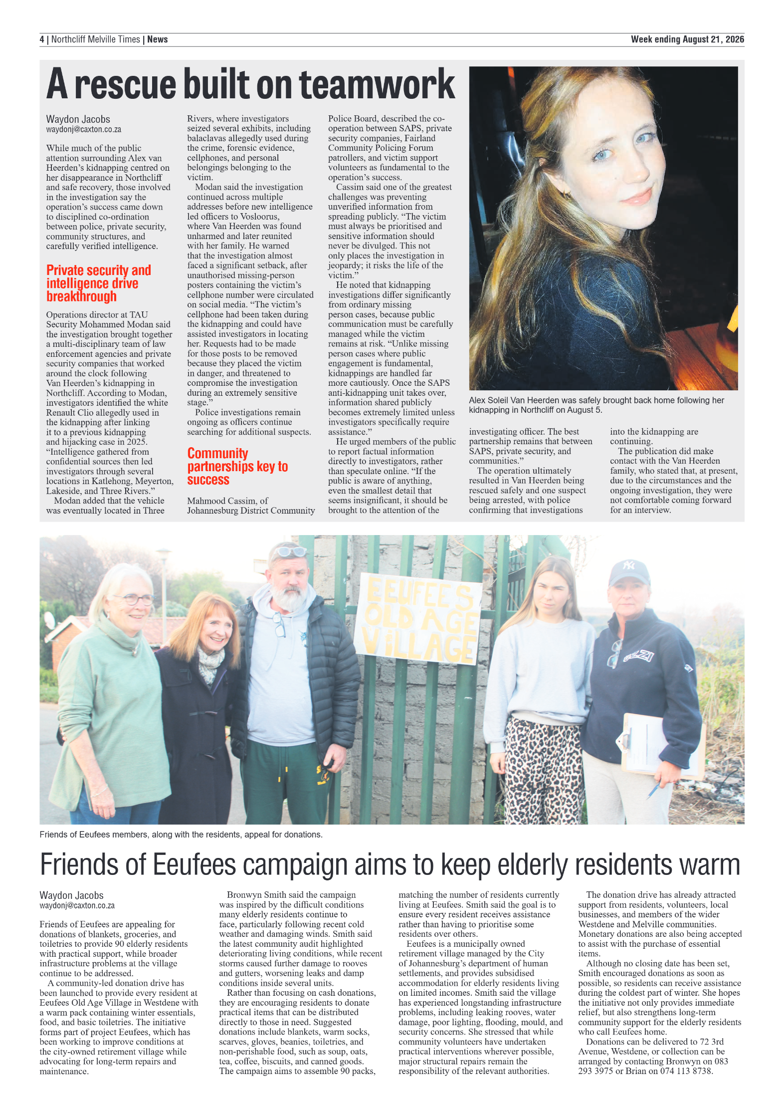Northcliff Melville Times 21 August 2026 page 4