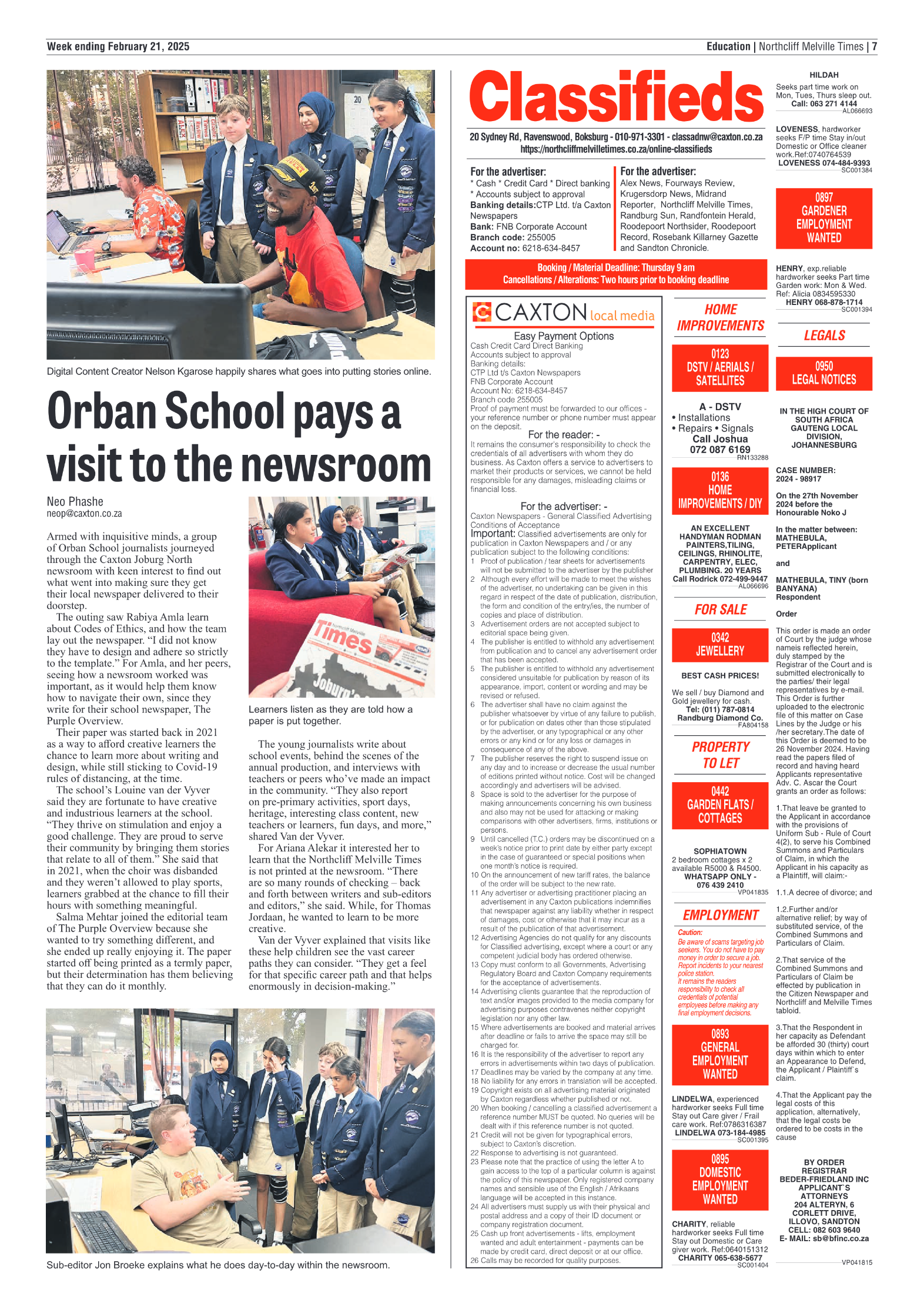 Northcliff Melville Times 21 February 2025 page 7
