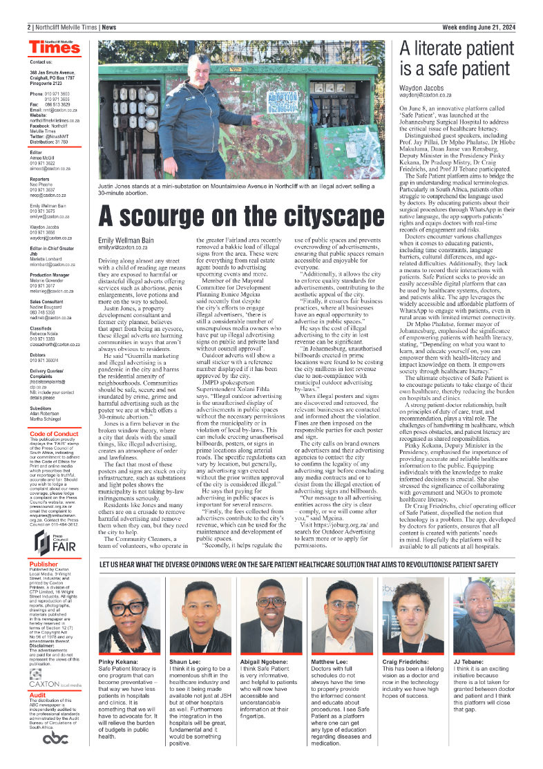 Northcliff Melville Times 21 June 2024 page 2