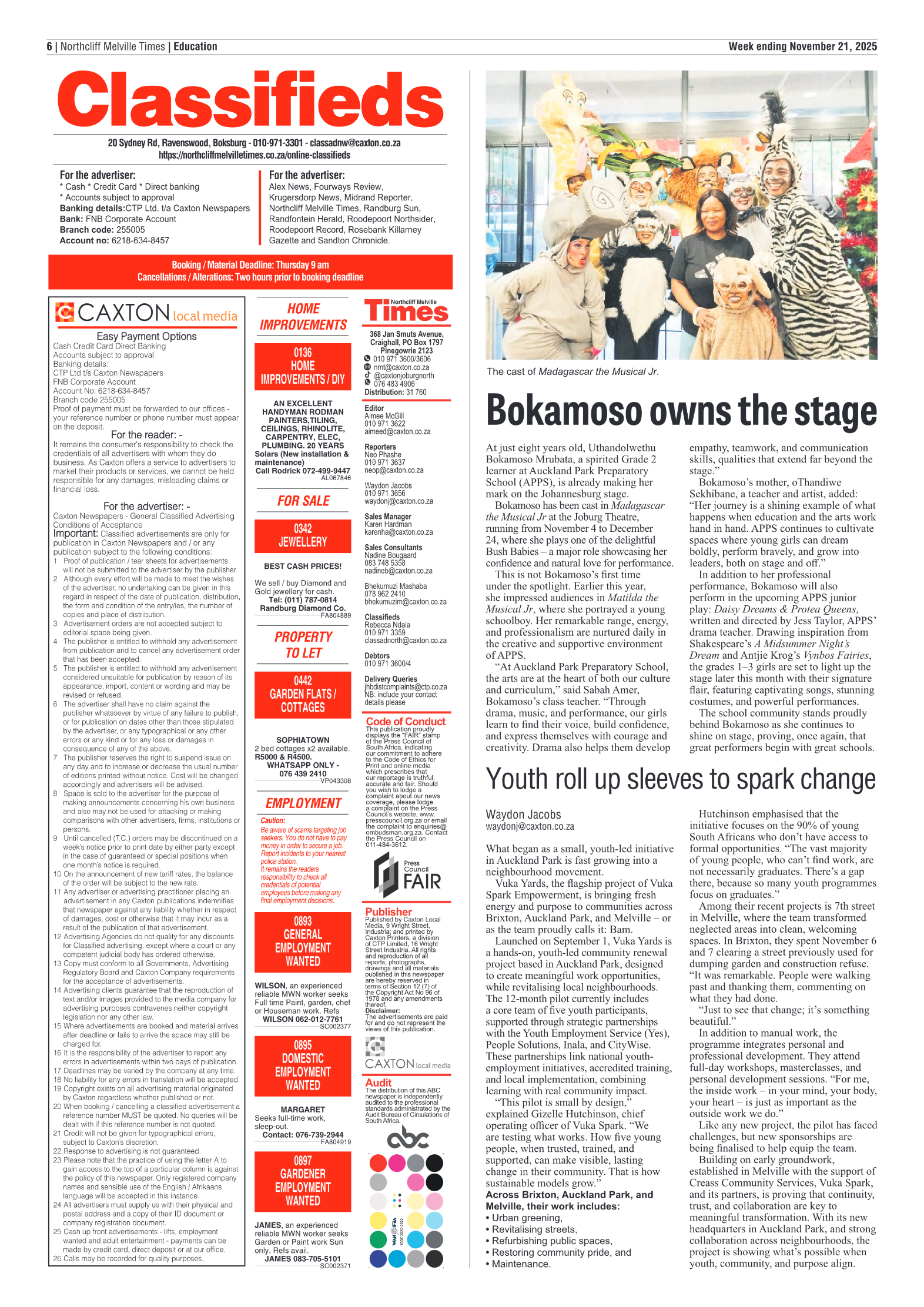 Northcliff Melville Times 21 November 2025 page 6