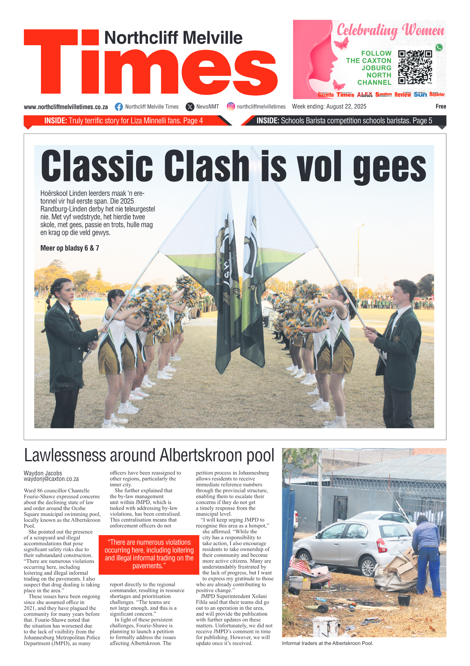 Northcliff Melville Times 22 August 2025 page 1