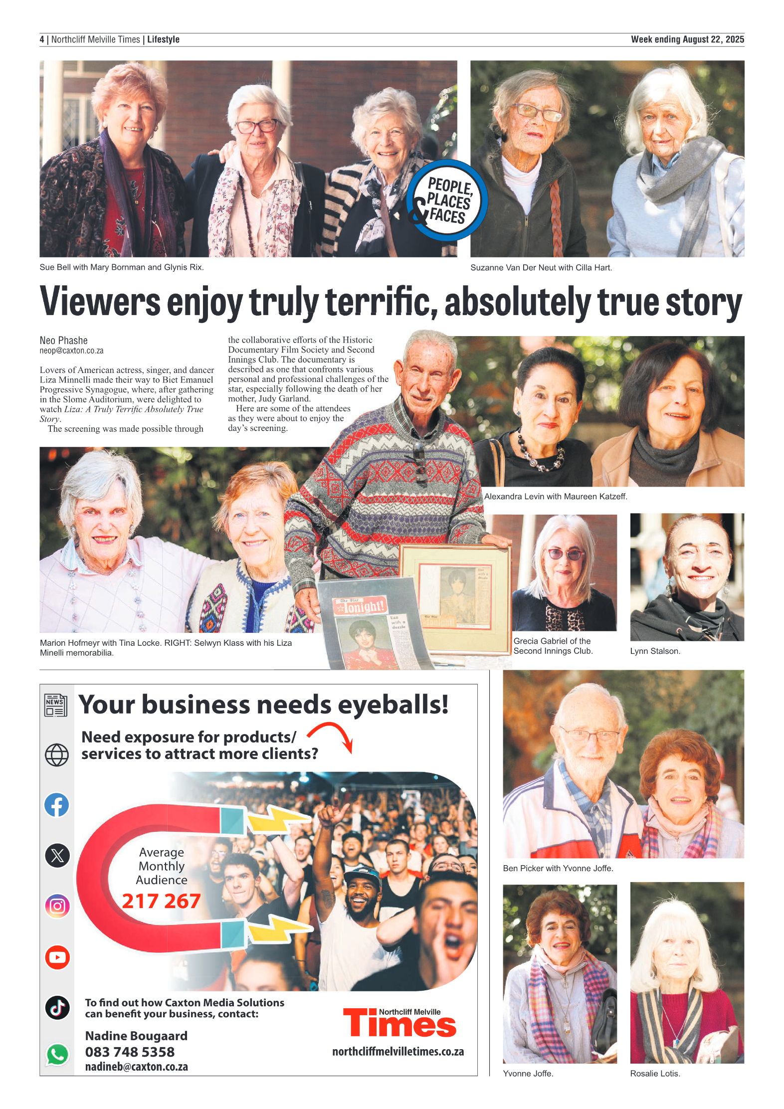 Northcliff Melville Times 22 August 2025 page 4