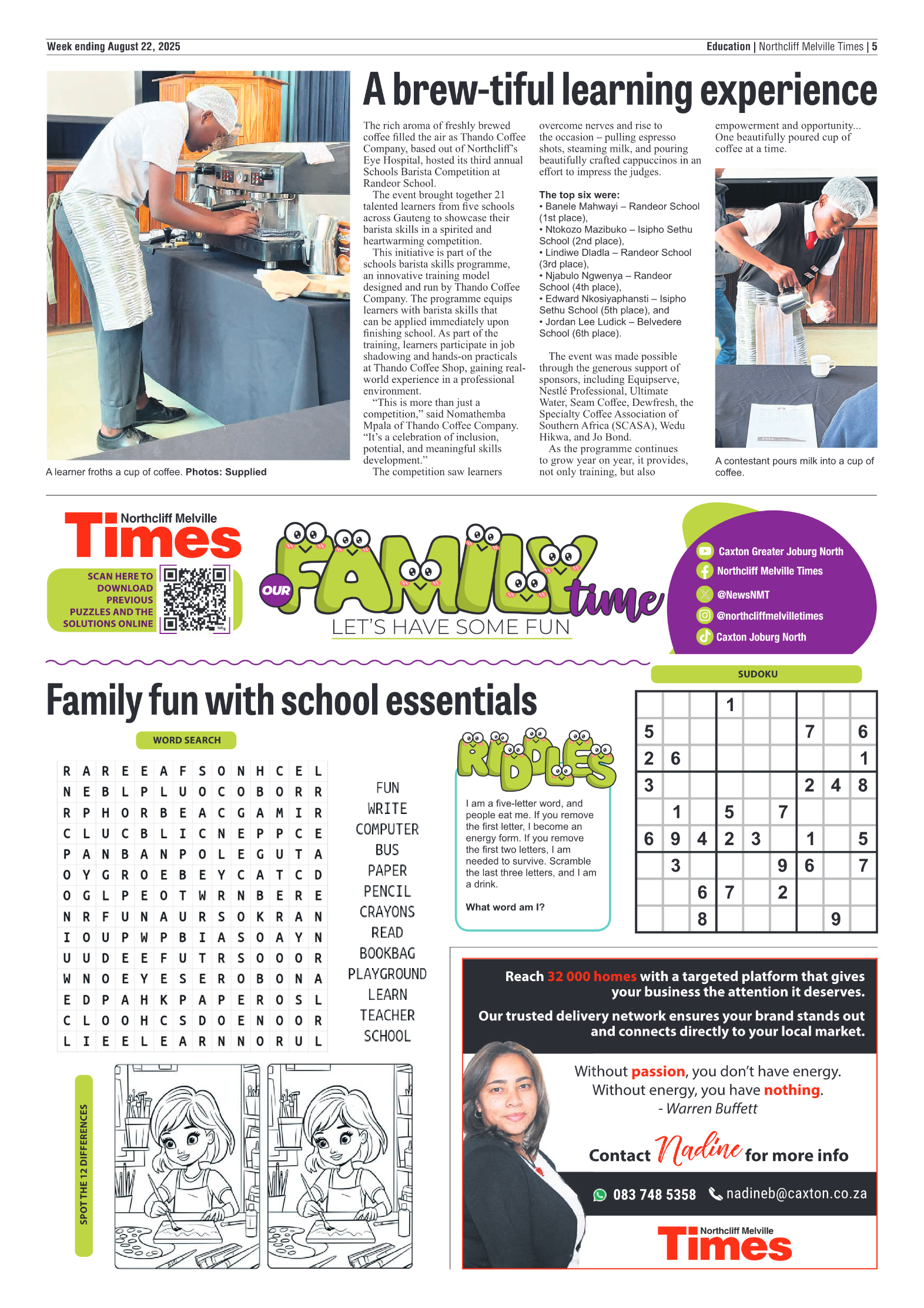 Northcliff Melville Times 22 August 2025 page 5