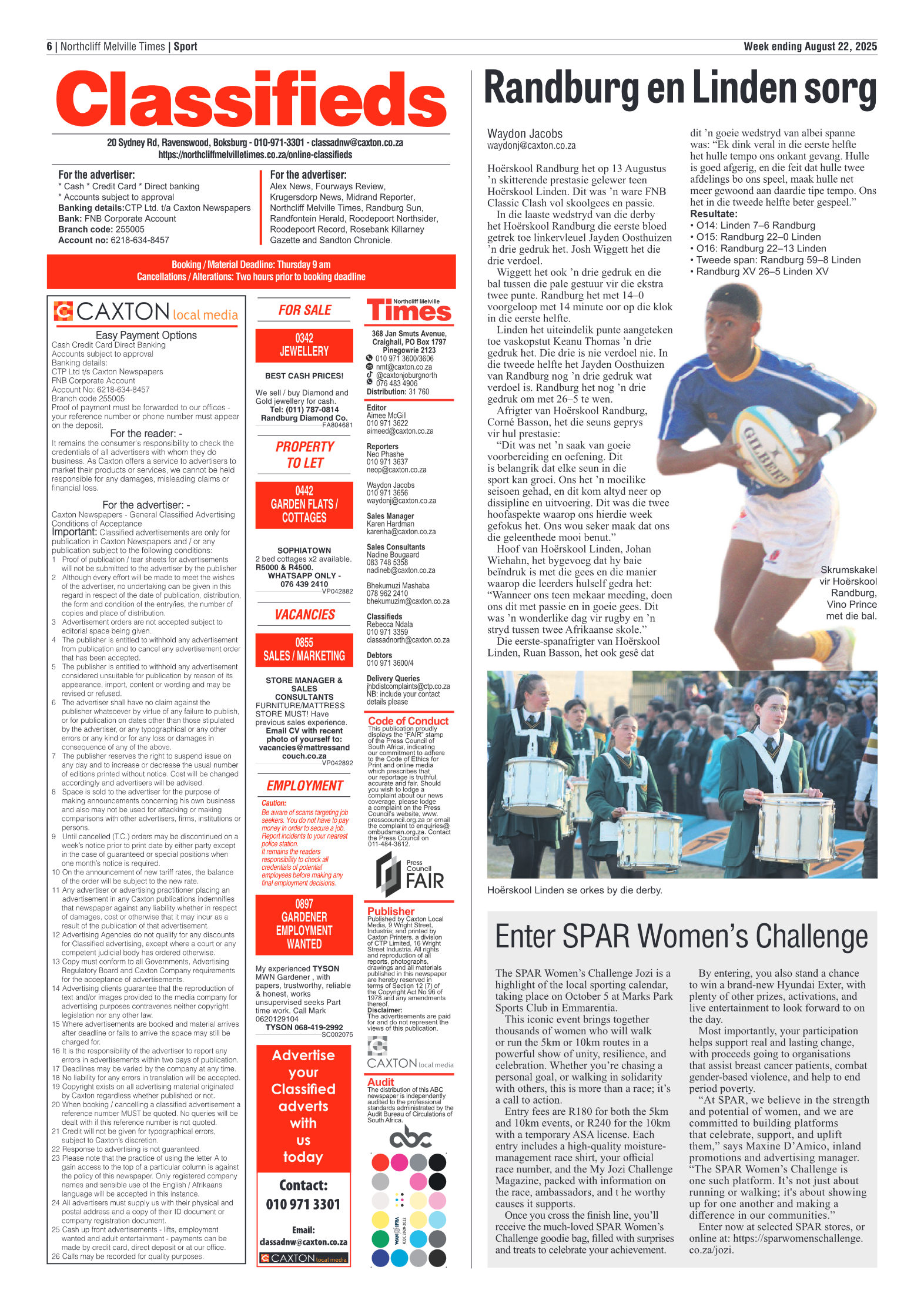 Northcliff Melville Times 22 August 2025 page 6