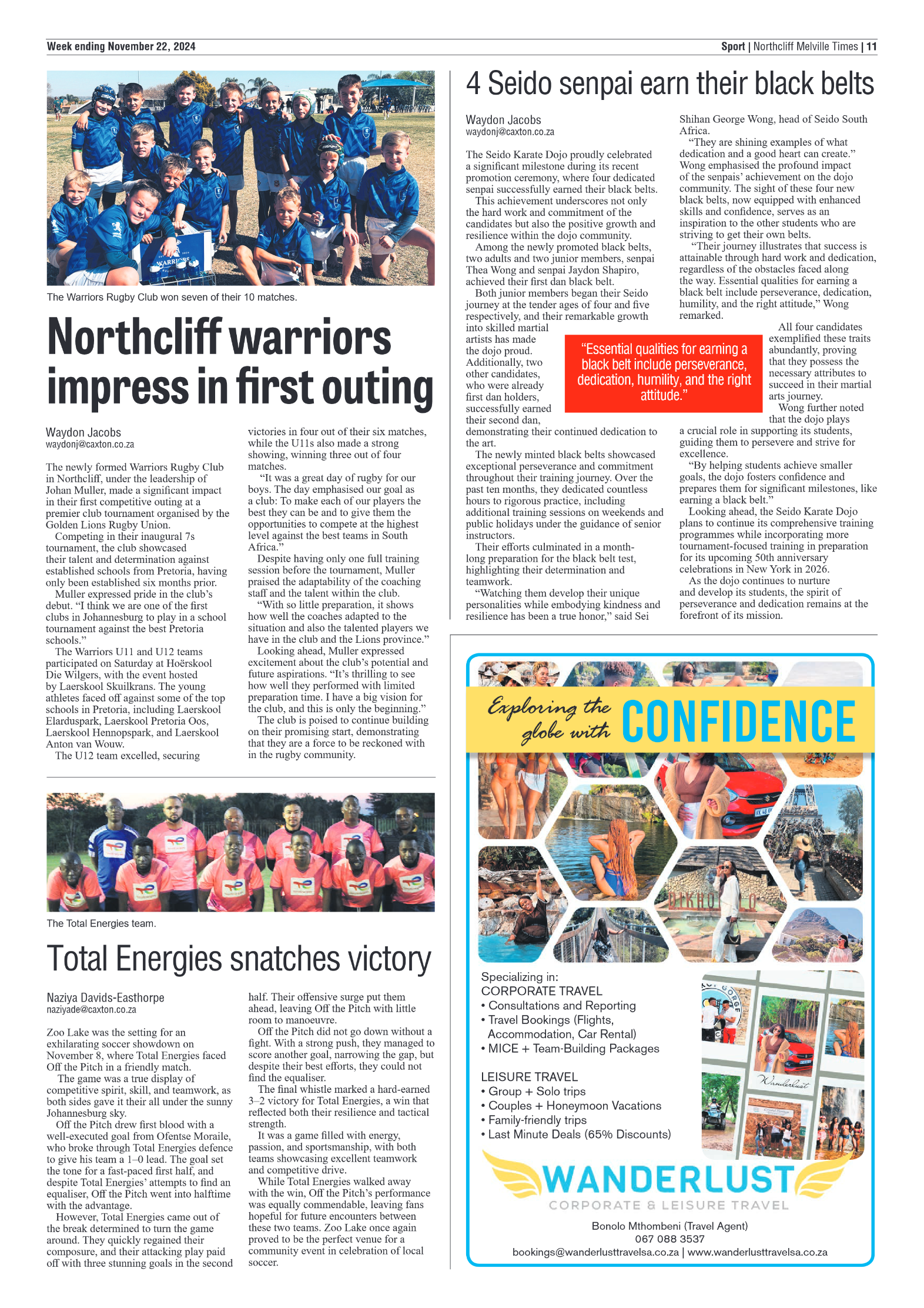 Northcliff Melville Times 22 November 2024 page 11