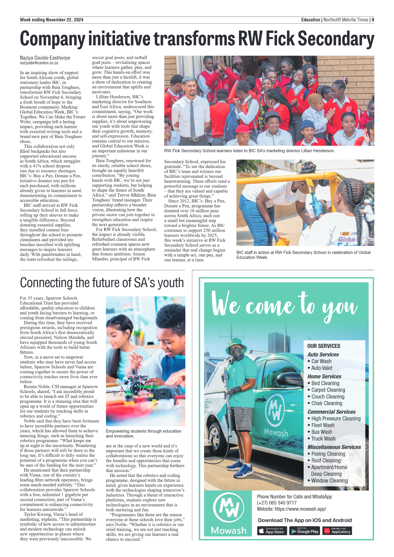 Northcliff Melville Times 22 November 2024 page 9