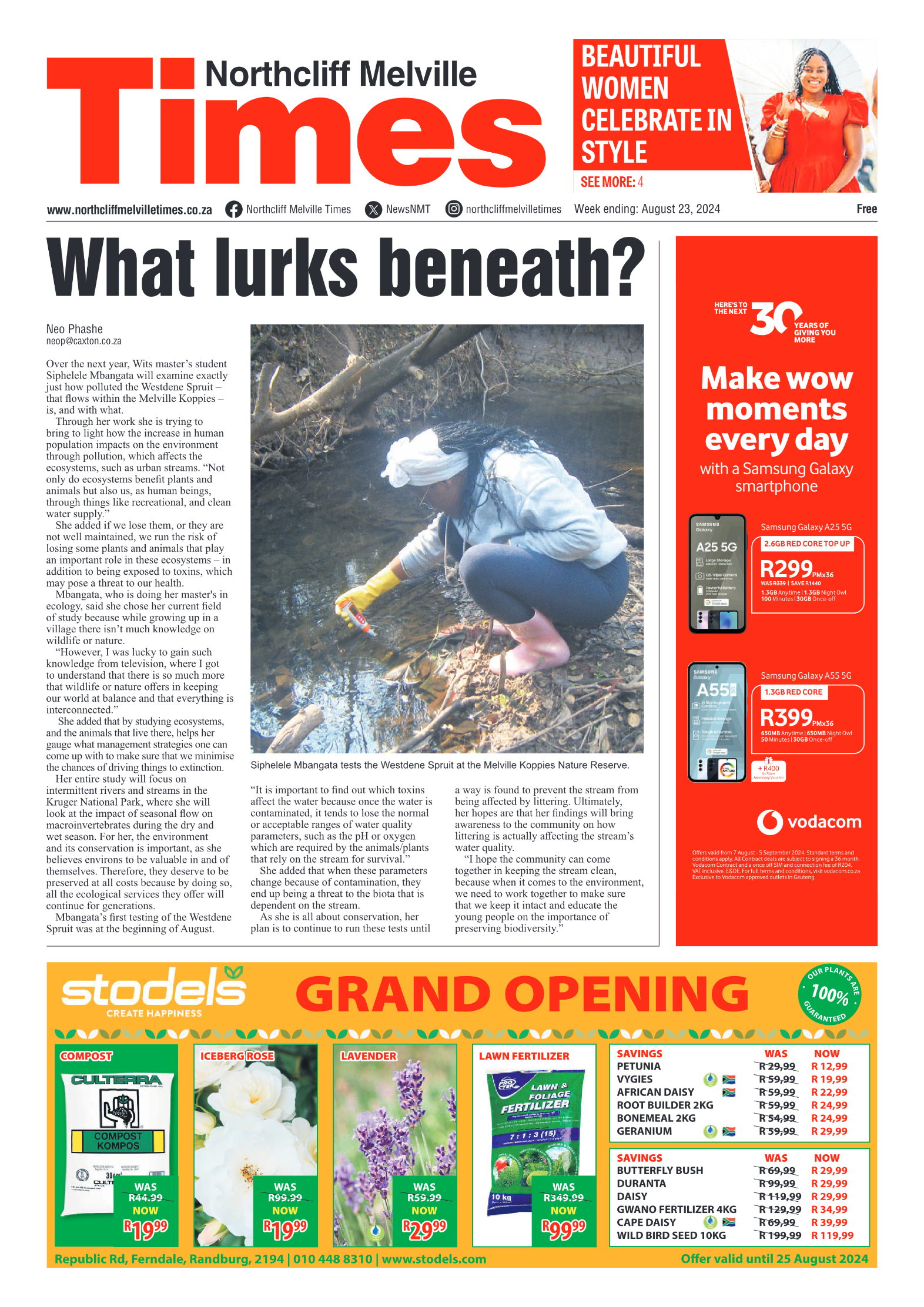 Northcliff Melville Times 23 August 2024 page 1