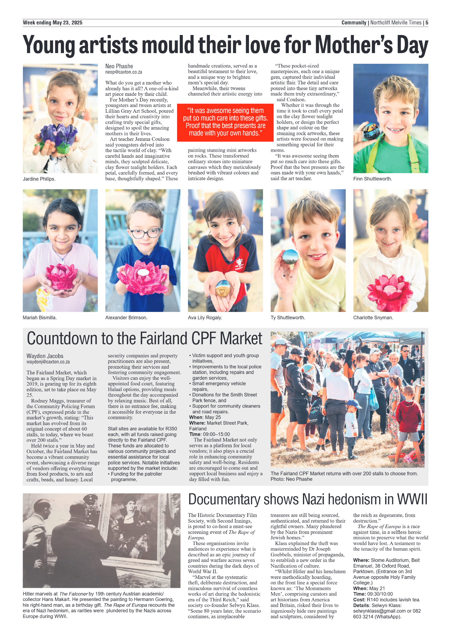 Northcliff Melville Times 23 May 2025 page 5