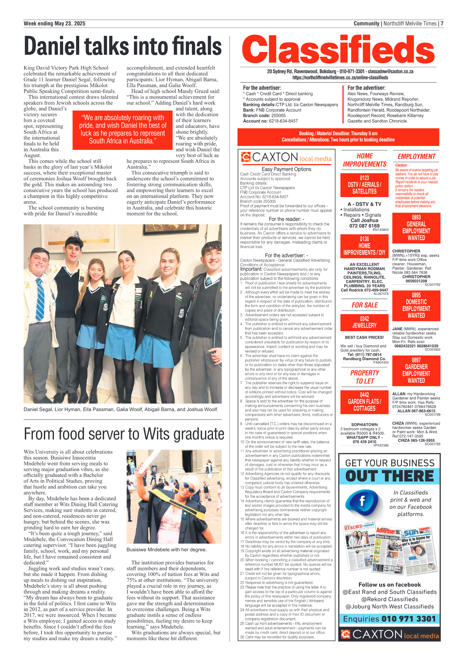Northcliff Melville Times 23 May 2025 page 7
