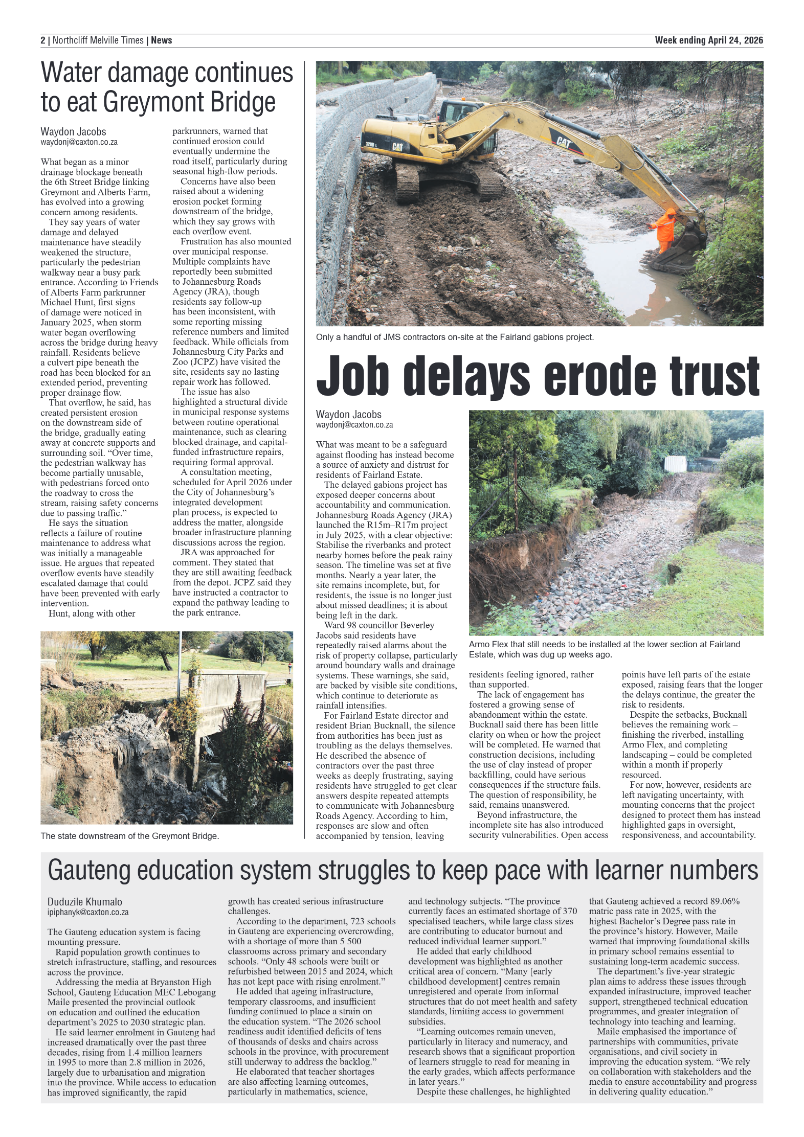 Northcliff Melville Times 24 April 2026 page 2