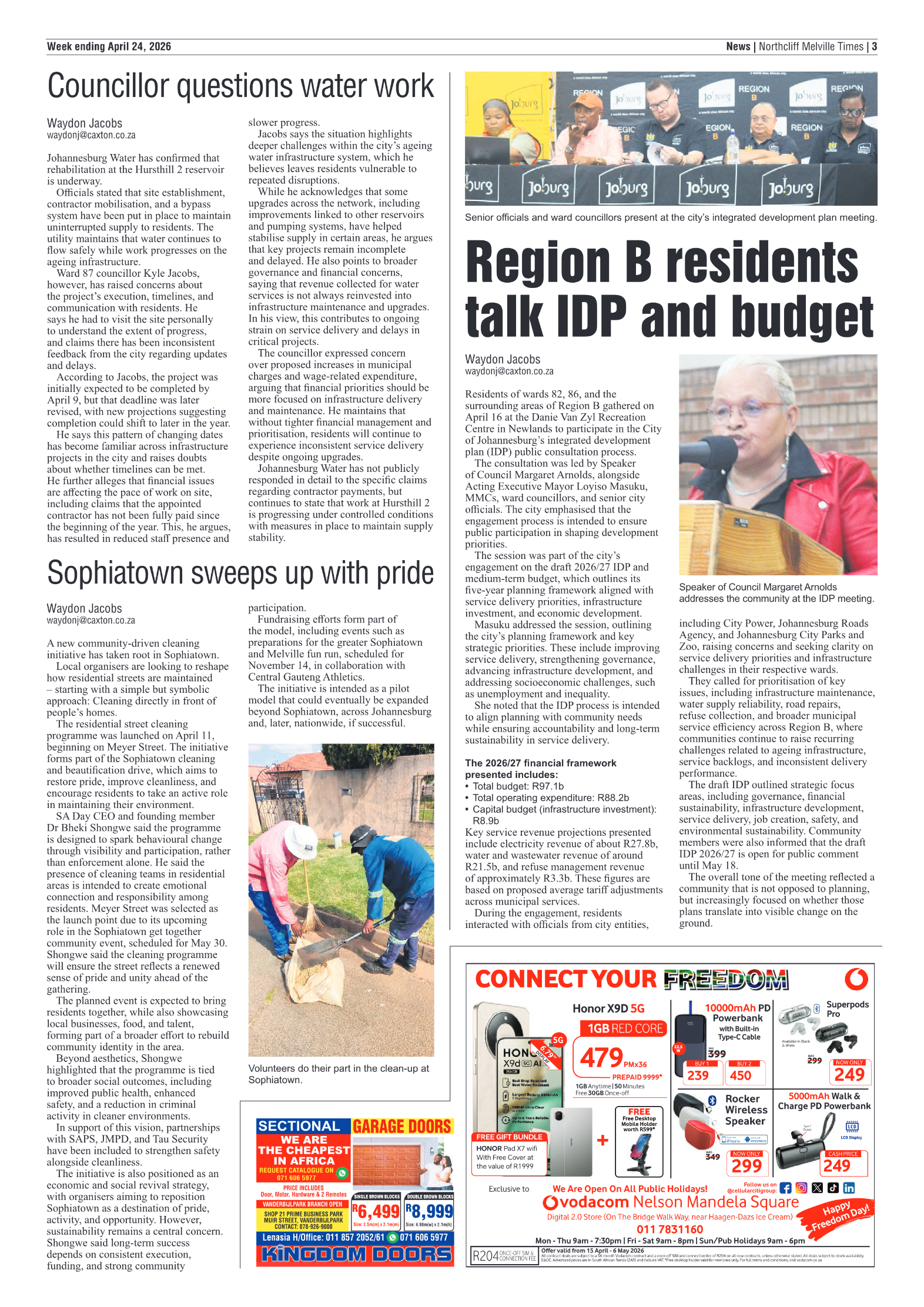Northcliff Melville Times 24 April 2026 page 3