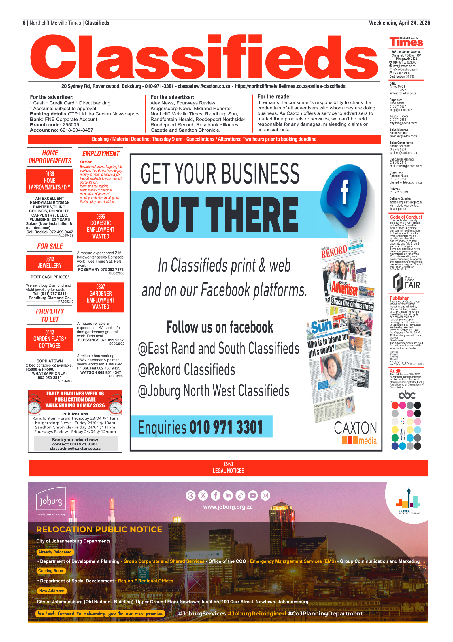 Northcliff Melville Times 24 April 2026 page 6