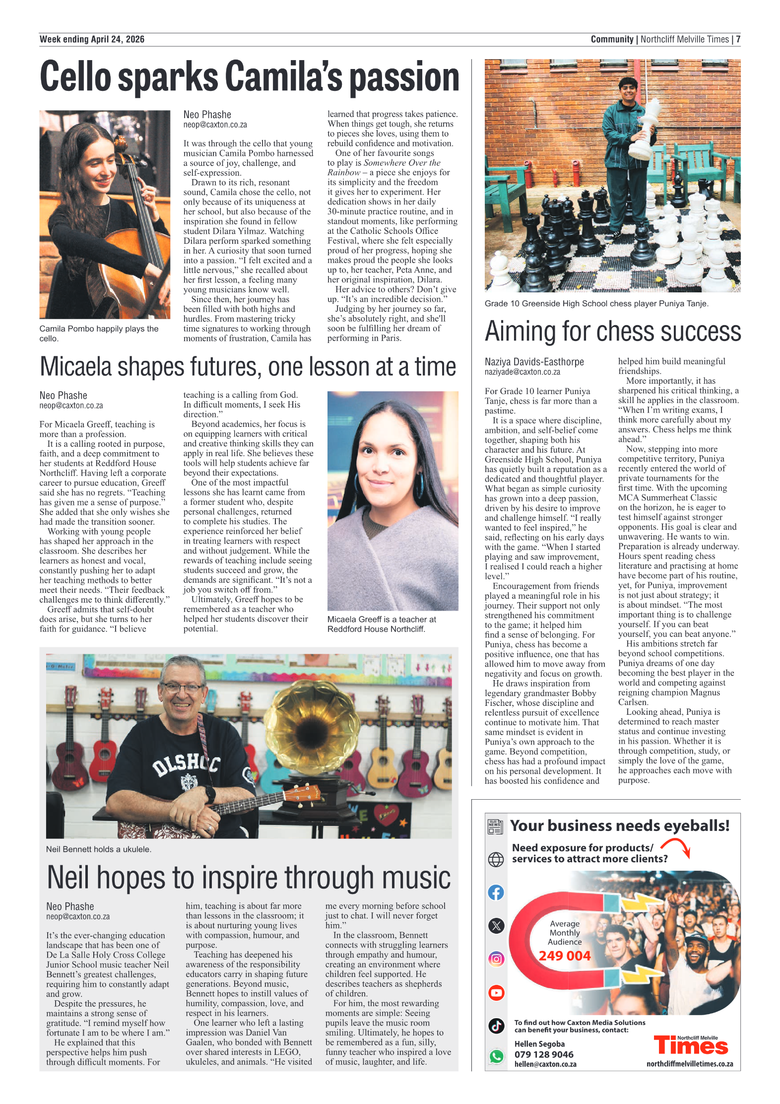Northcliff Melville Times 24 April 2026 page 7