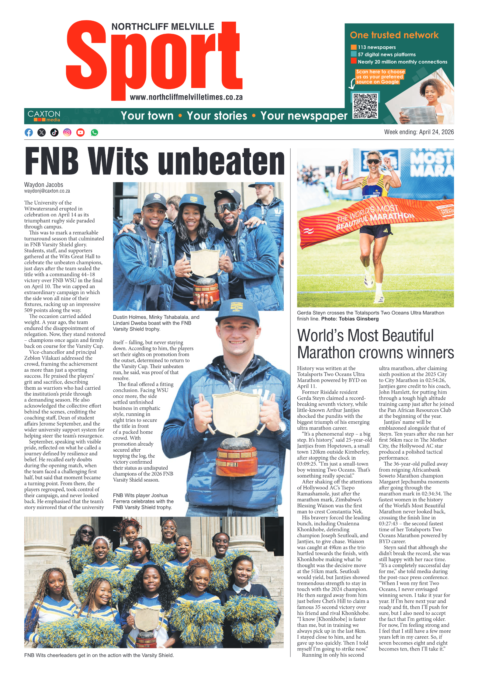 Northcliff Melville Times 24 April 2026 page 8