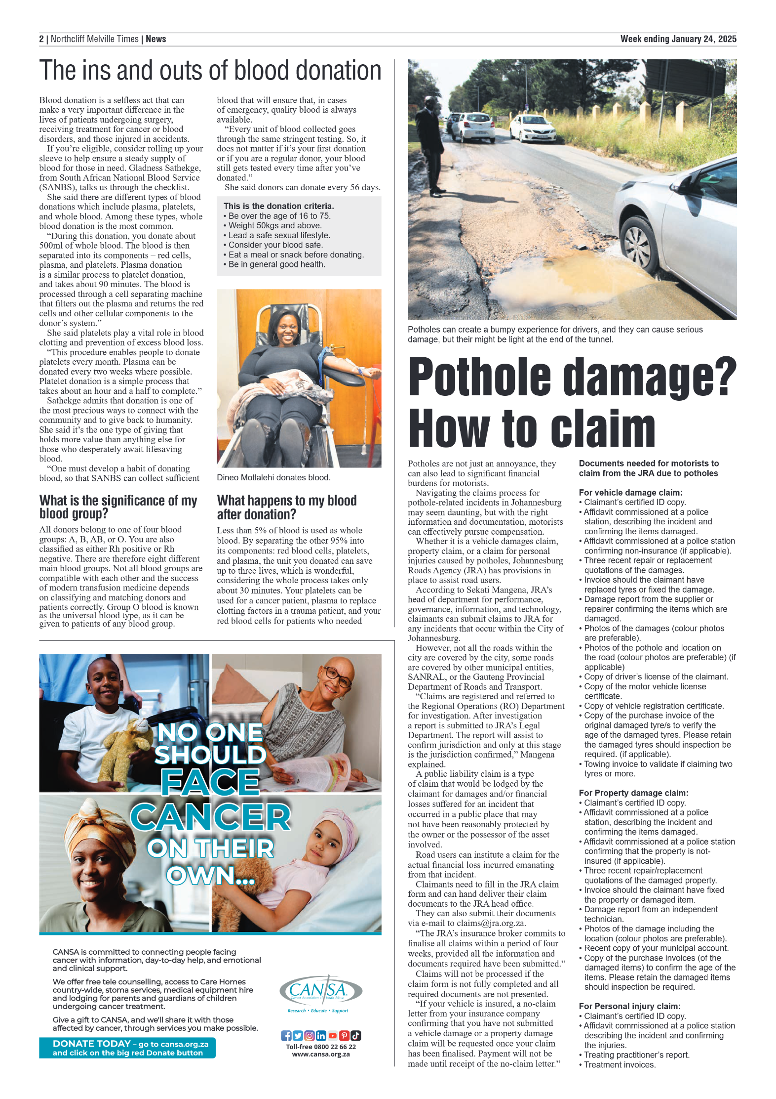 Northcliff Melville Times 24 January 2025 page 2