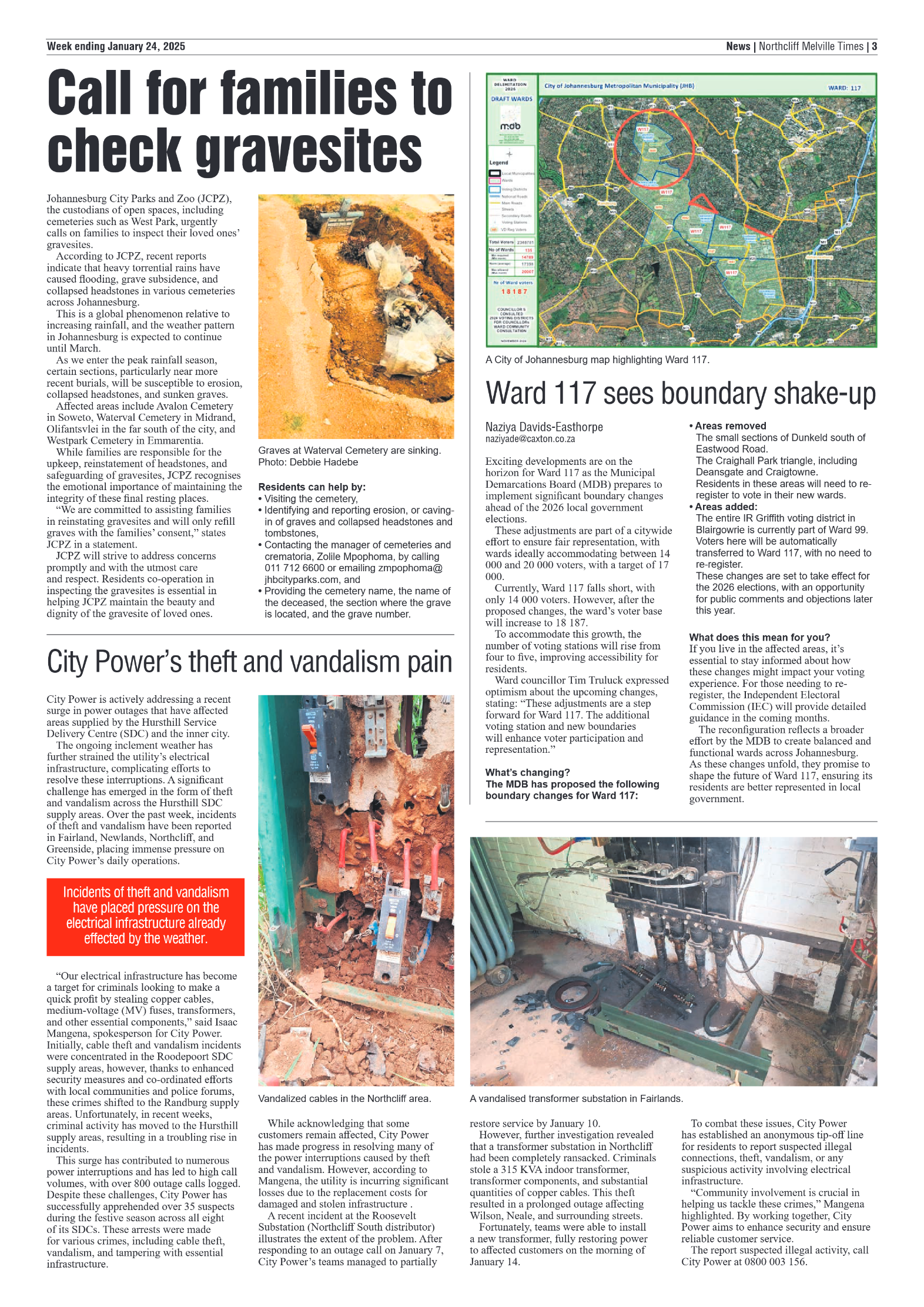 Northcliff Melville Times 24 January 2025 page 3
