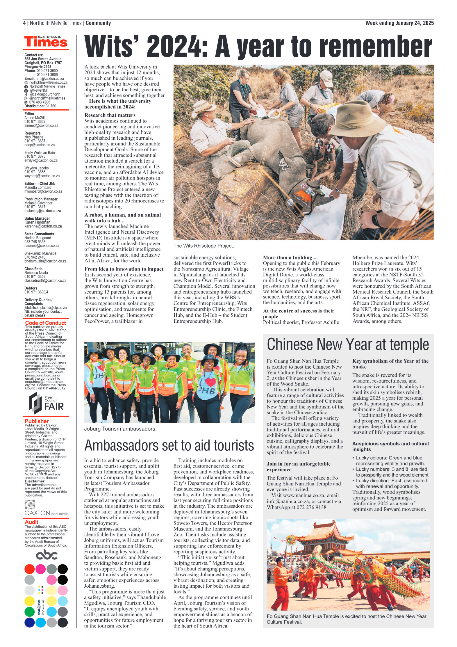 Northcliff Melville Times 24 January 2025 page 4