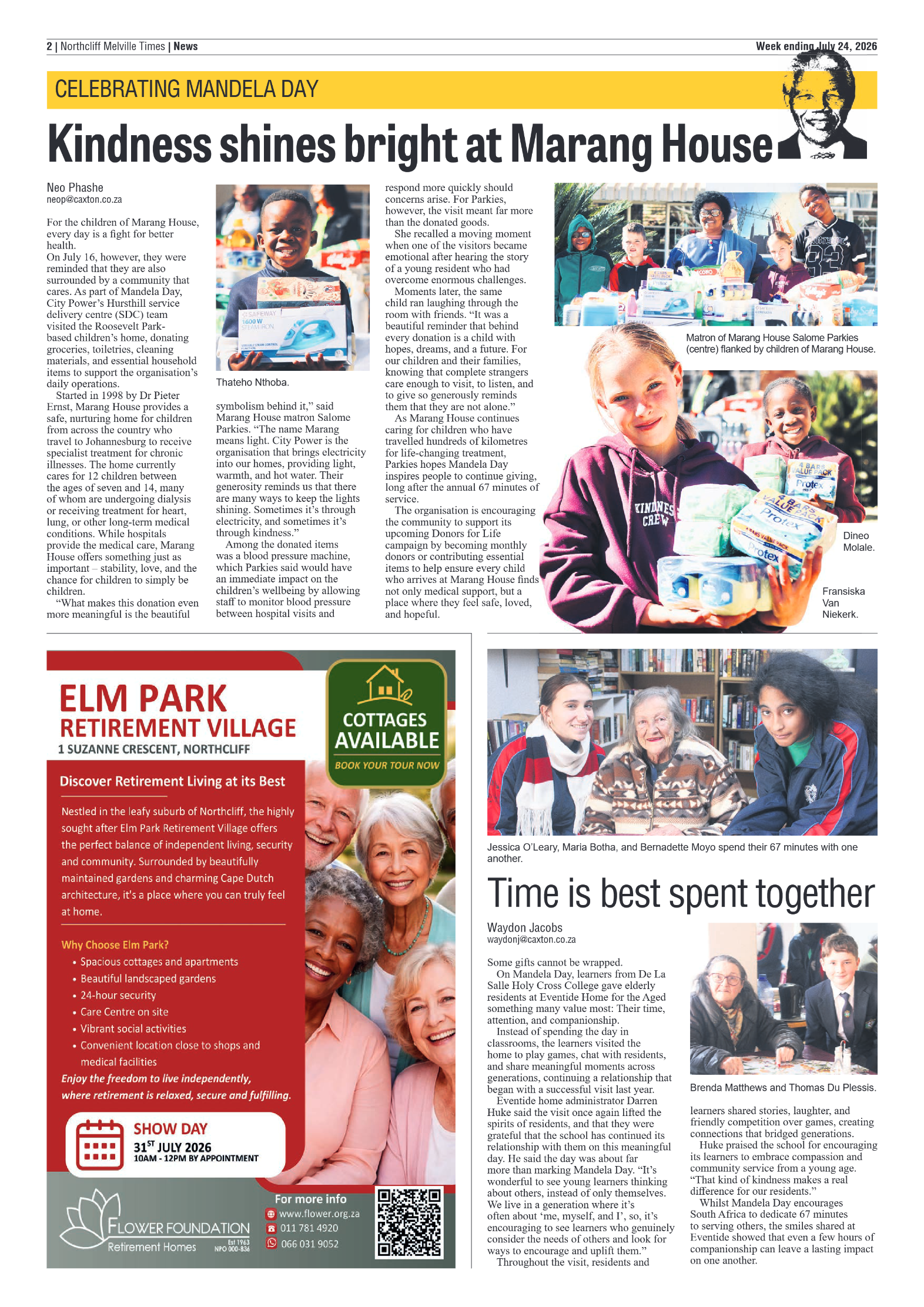 Northcliff Melville Times 24 July 2026 page 2