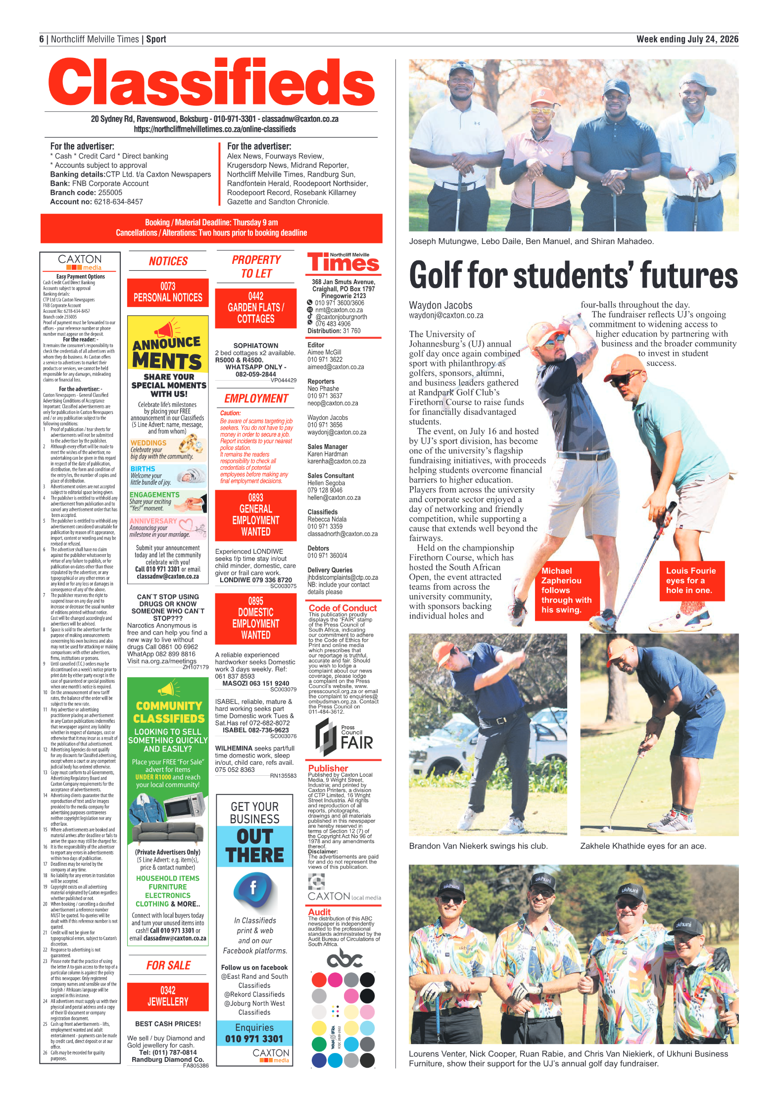 Northcliff Melville Times 24 July 2026 page 6