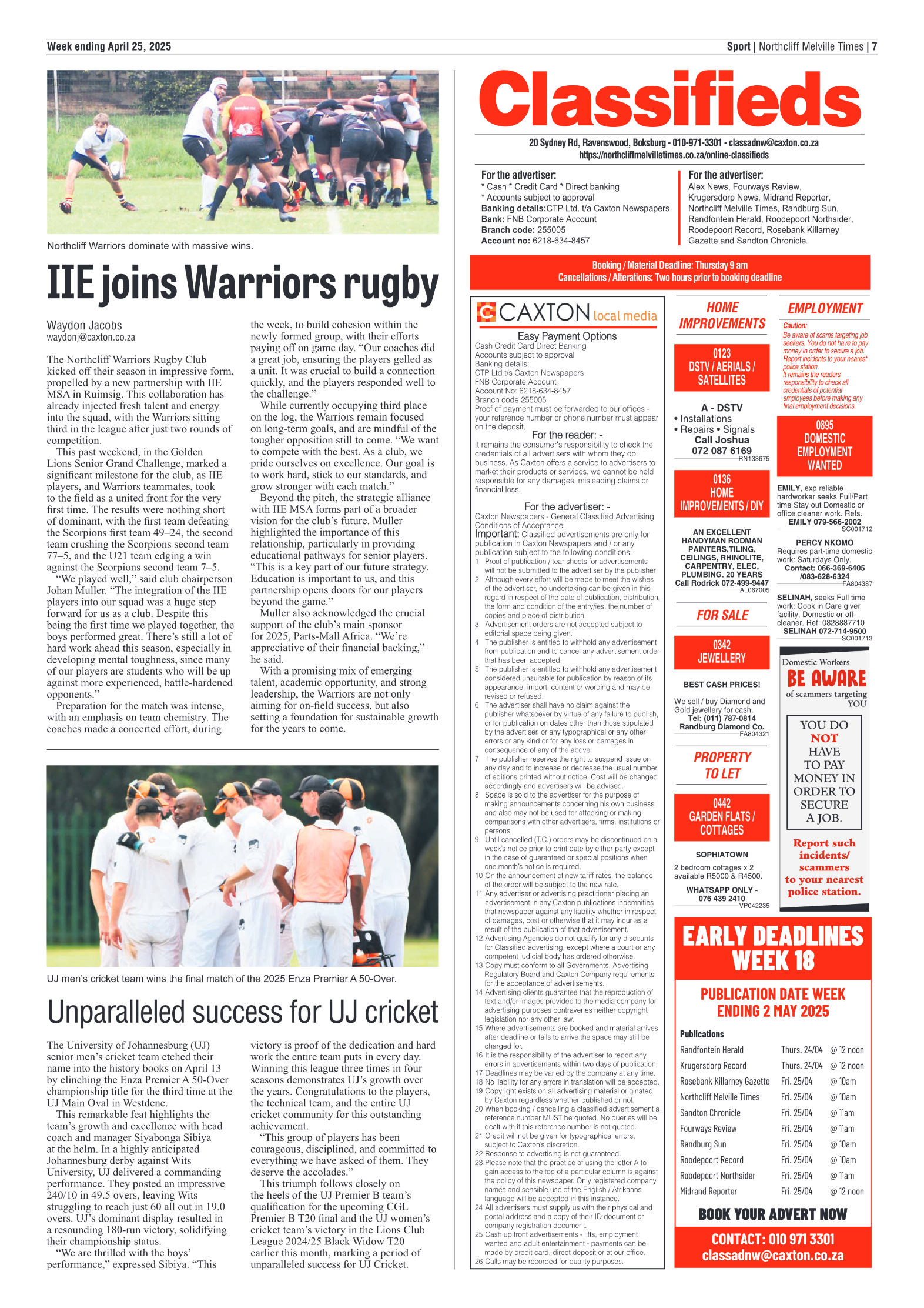 Northcliff Melville Times 25 April 2025 page 7