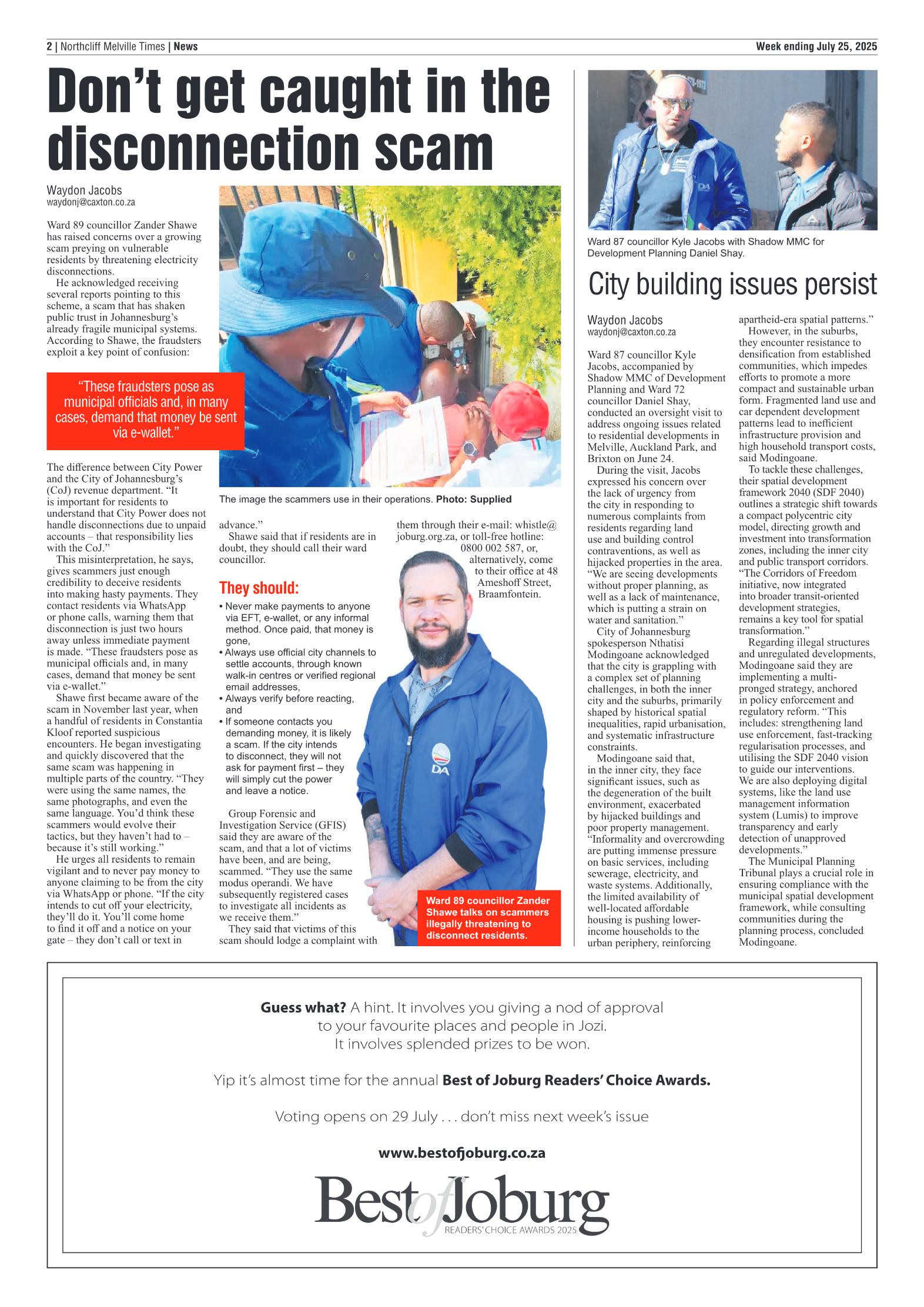 Northcliff Melville Times 25 July 2025 page 2