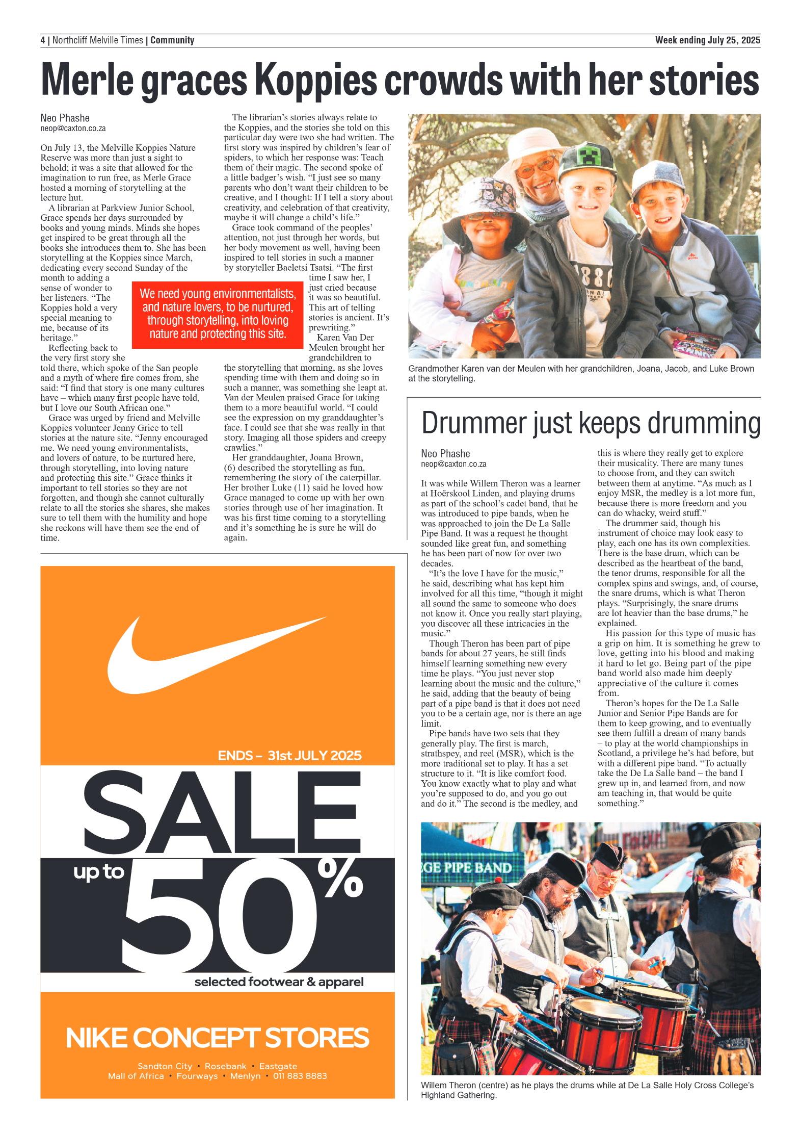 Northcliff Melville Times 25 July 2025 page 4