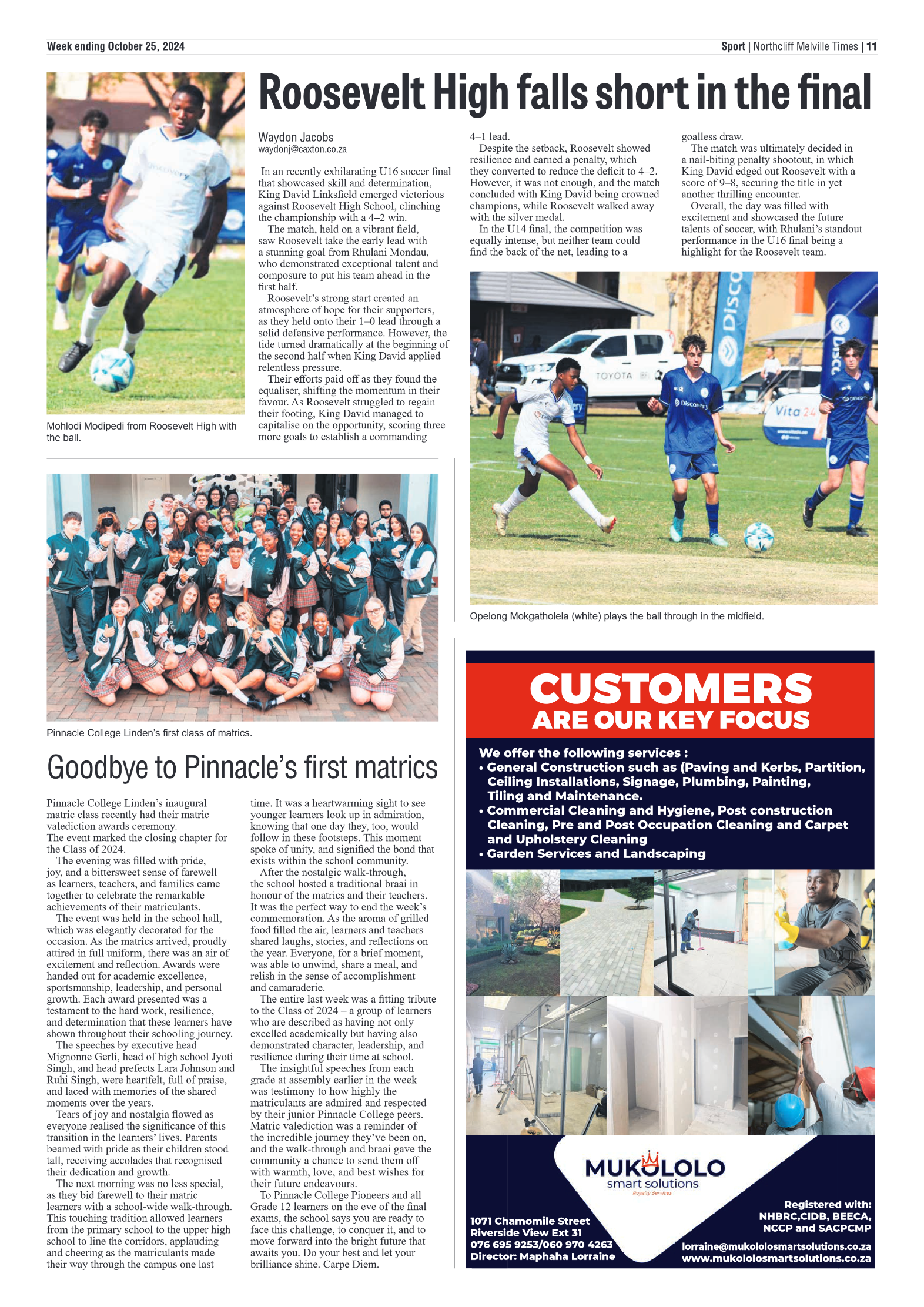 Northcliff Melville Times 25 October 2024 page 11