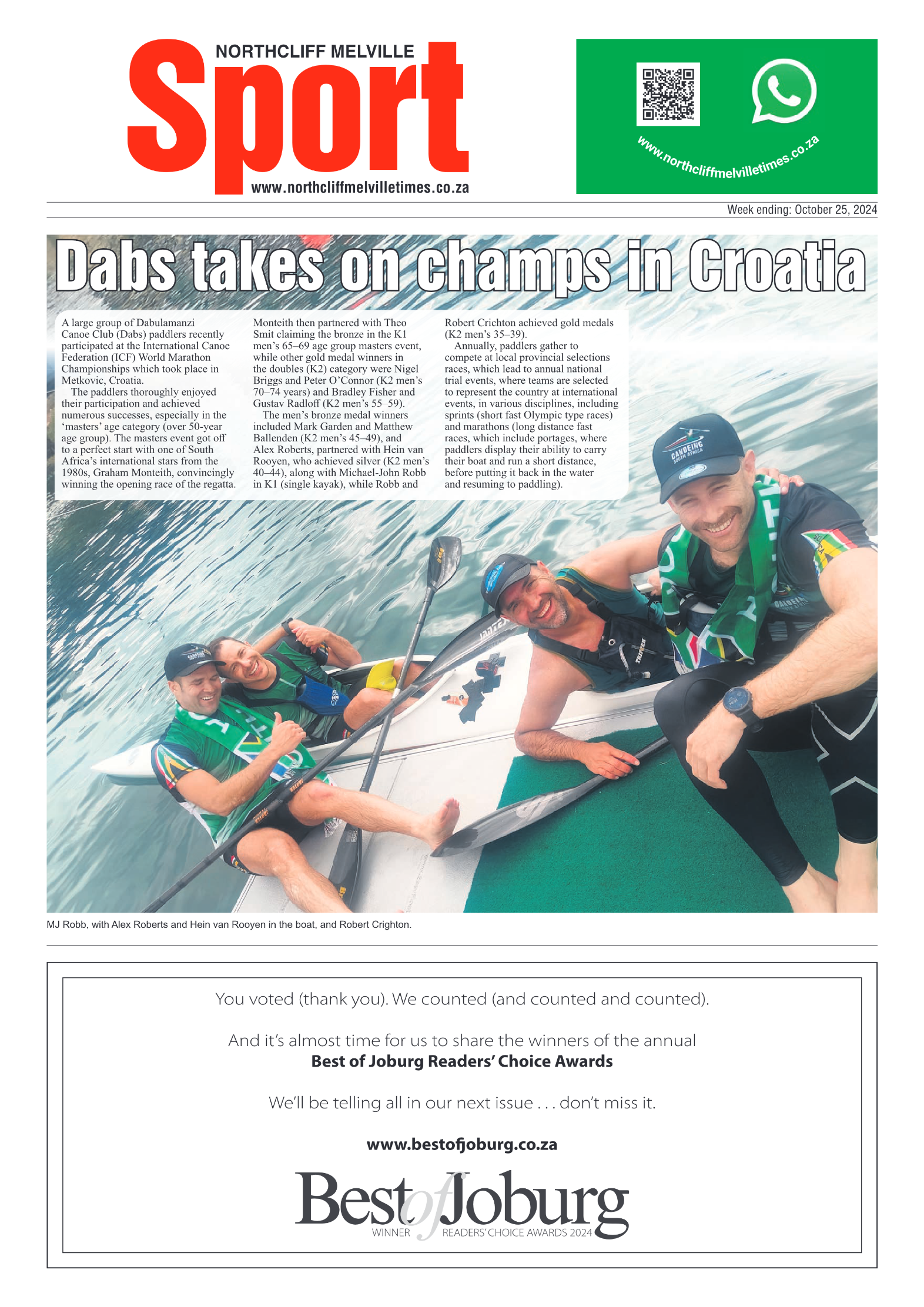 Northcliff Melville Times 25 October 2024 page 12