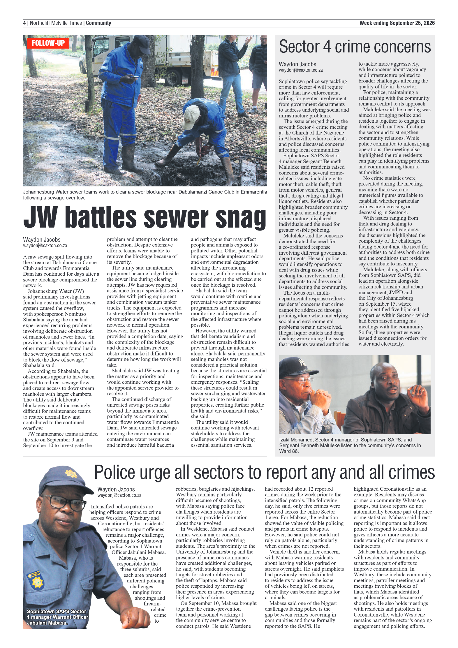 Northcliff Melville Times 25 September 2026 page 4