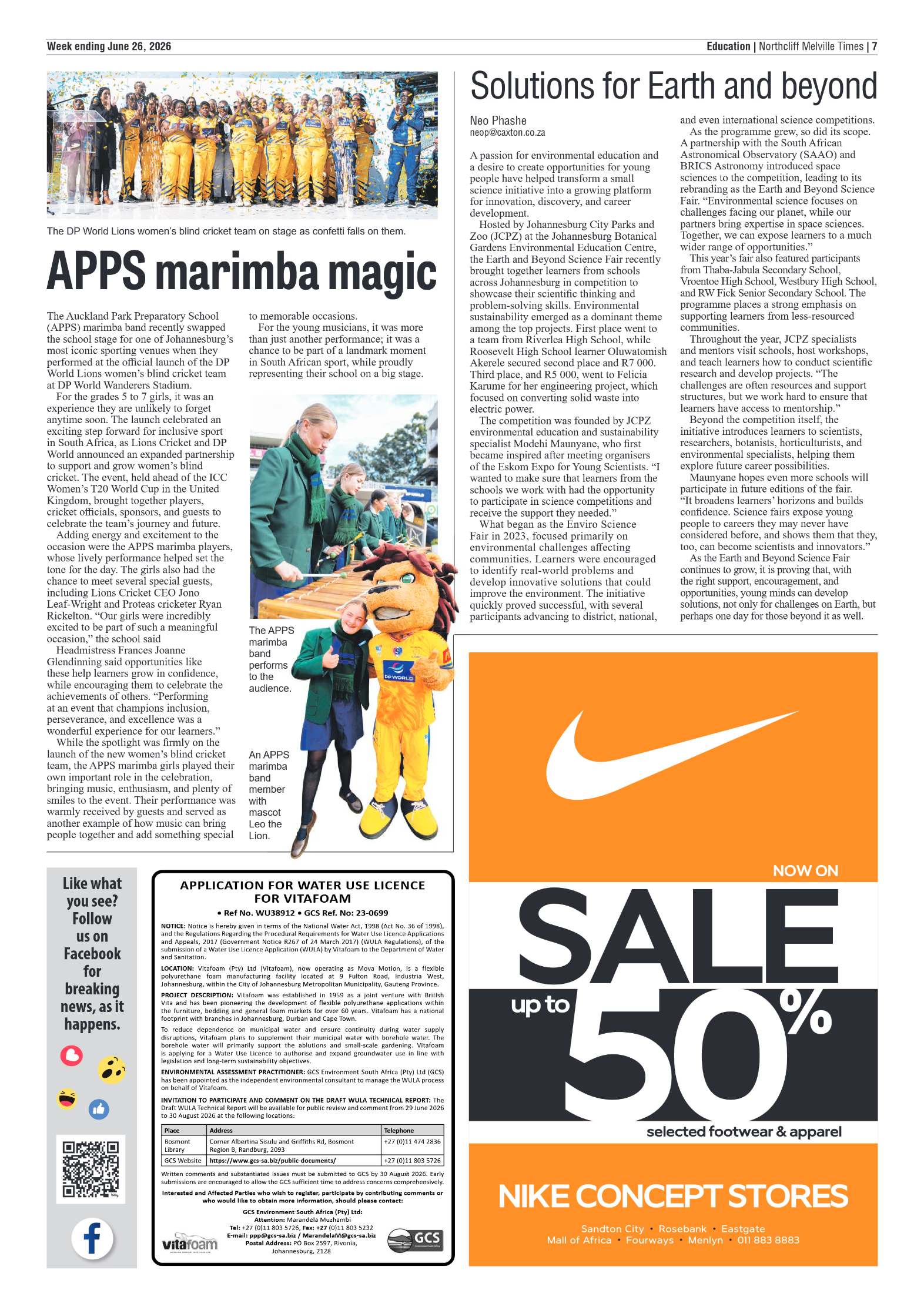 Northcliff Melville Times 26 June 2026 page 7