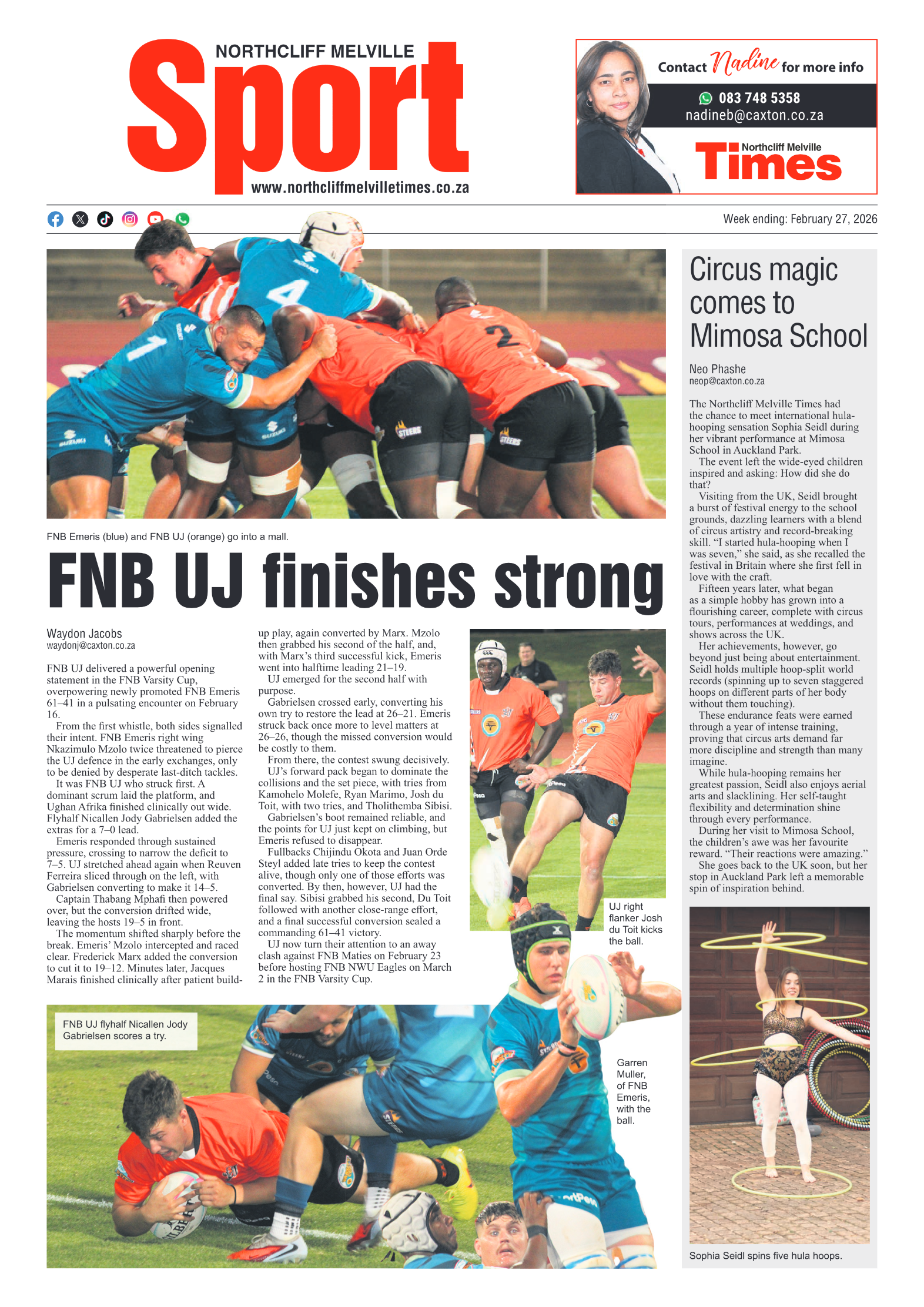 Northcliff Melville Times 27 February 2026 page 8